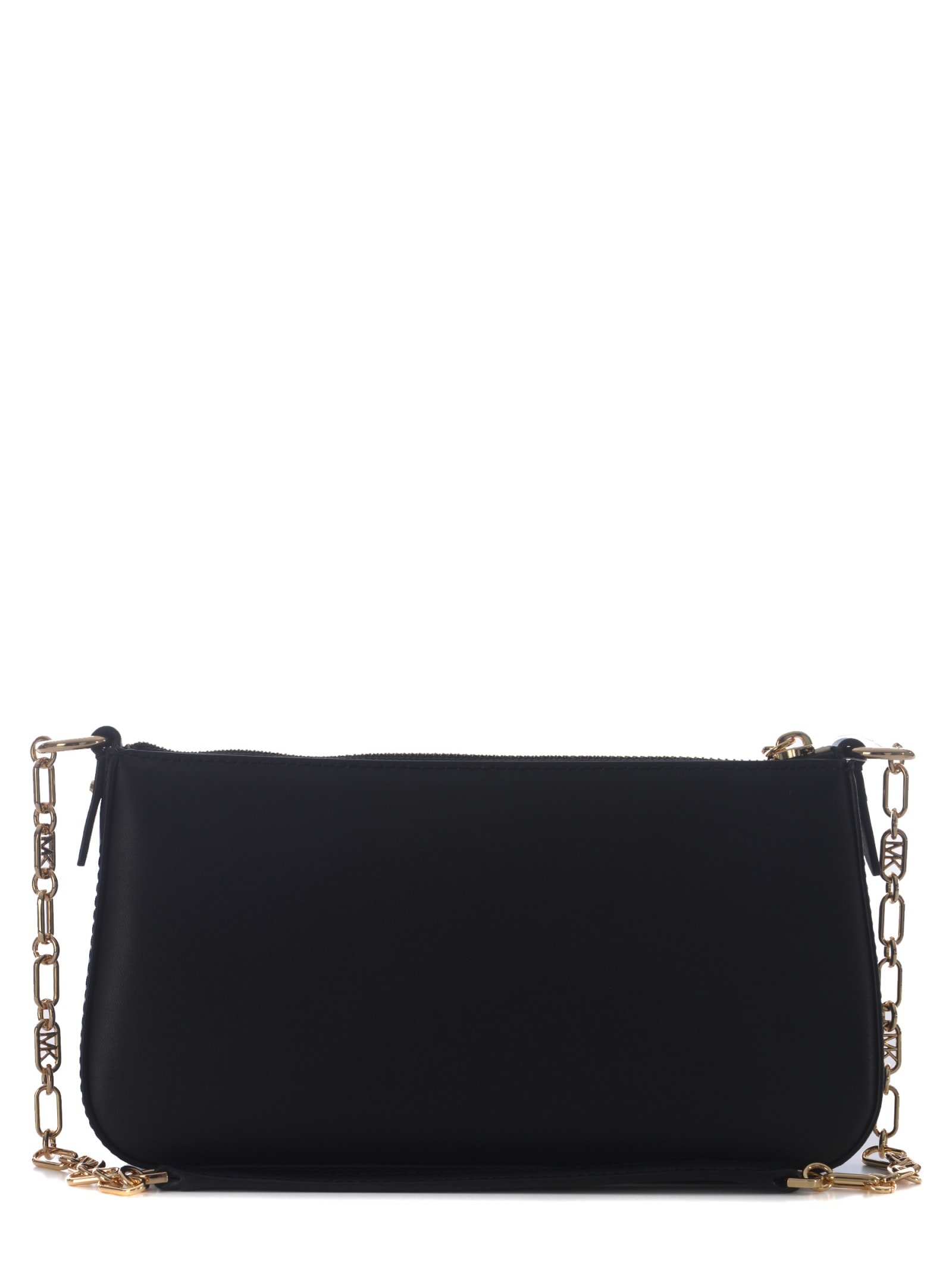 Shop Michael Kors Shoulder Bag  Empire Made Of Leather In Black