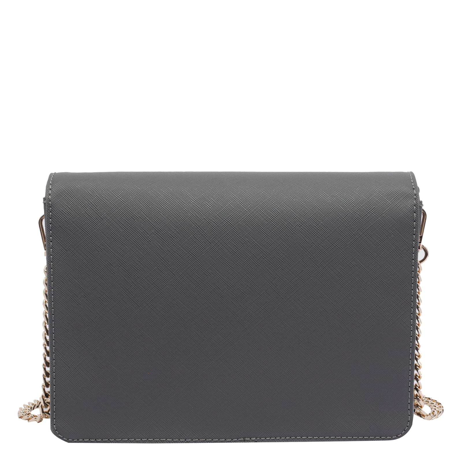 Liu •jo Logo Chain Shoulder Bag In Black