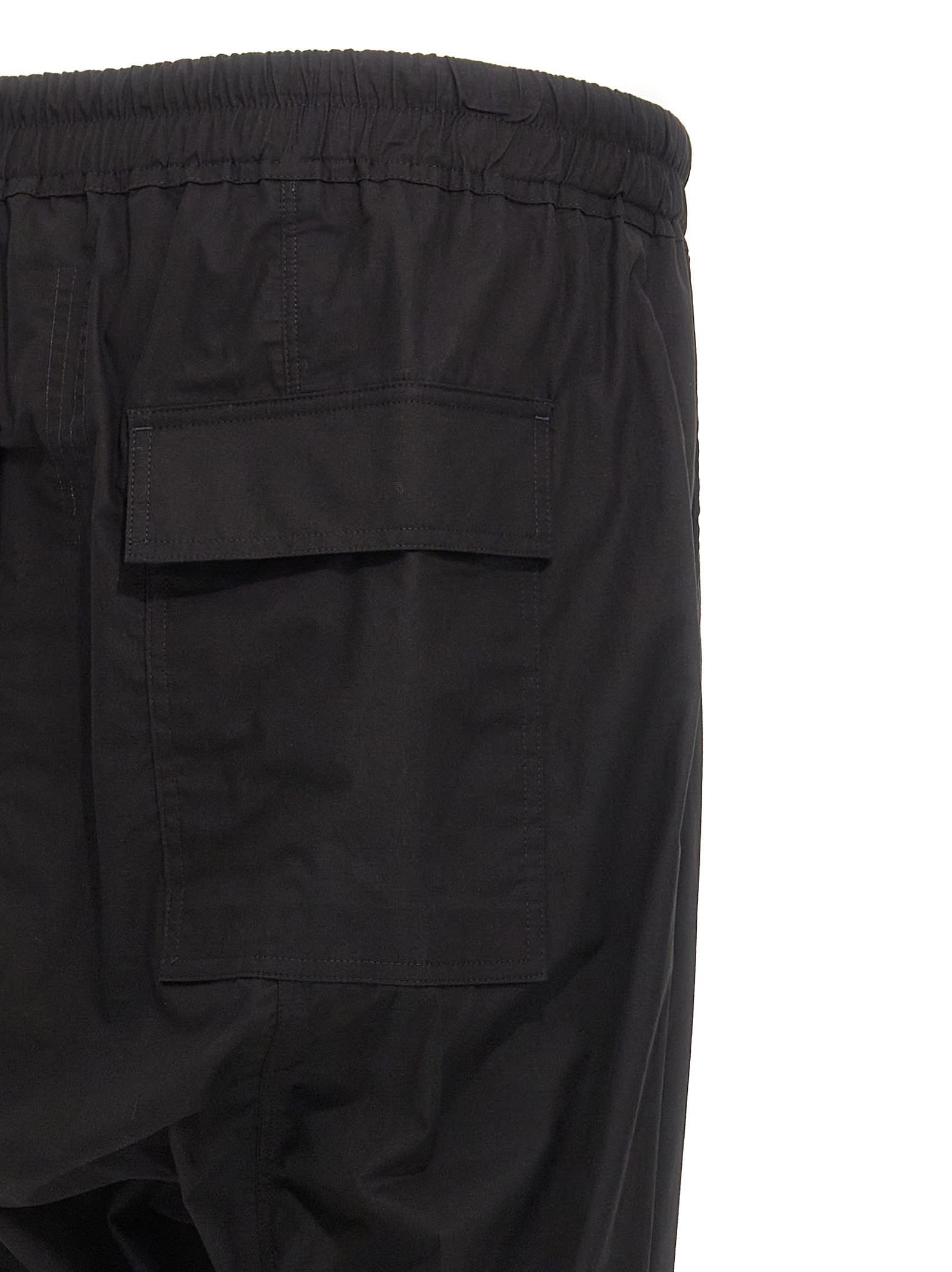 Rick Owens Drawstring Long Pants In Black