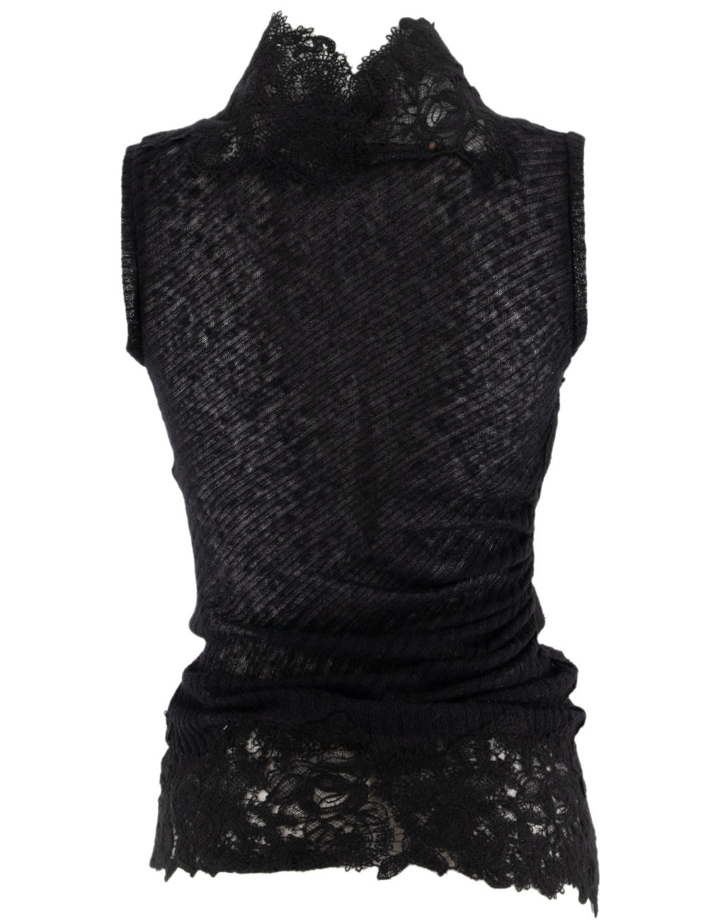 Shop Ermanno Scervino Top In Black