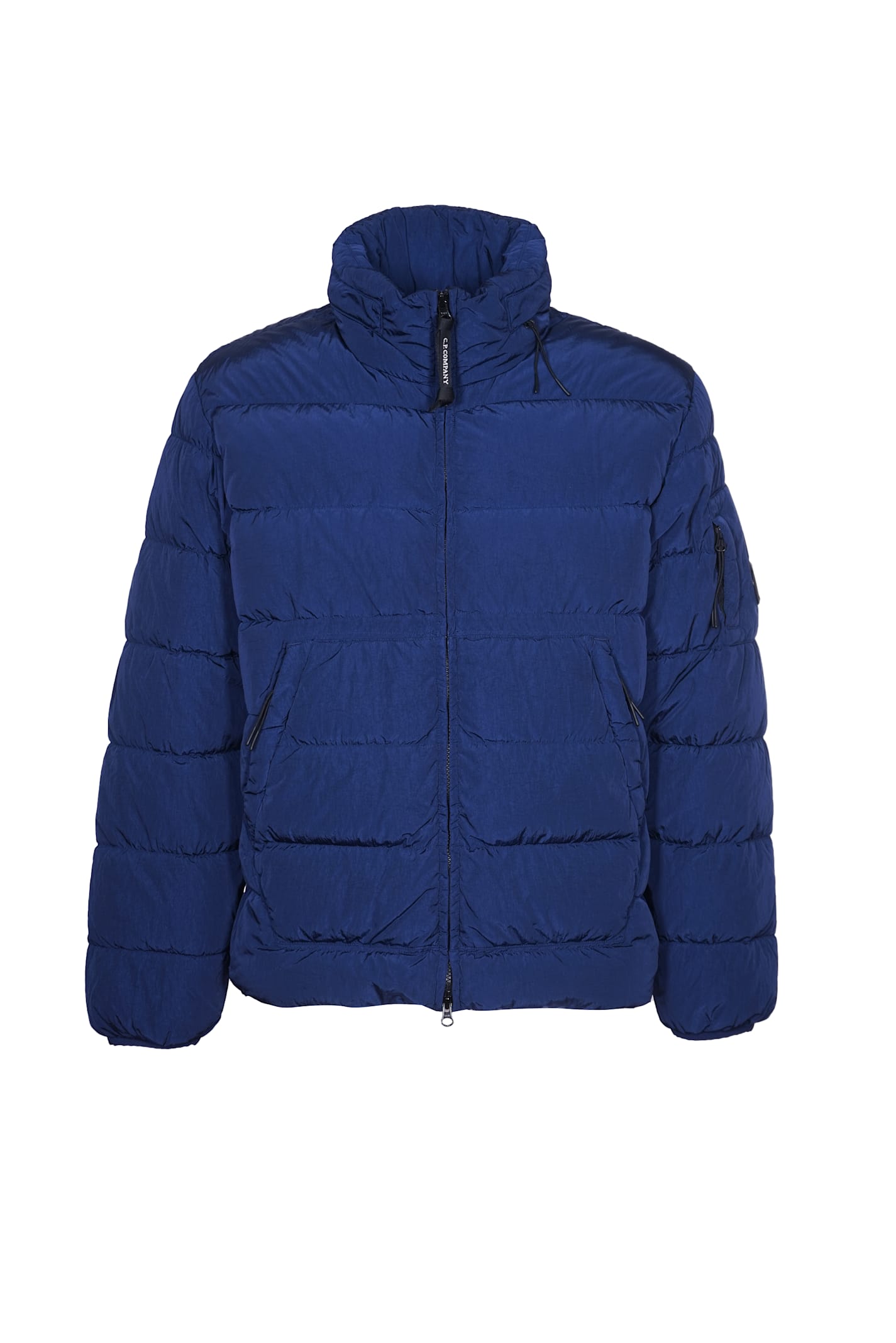 Shop C.p. Company Pocket Sleeve Padded Jacket In Estate Blue