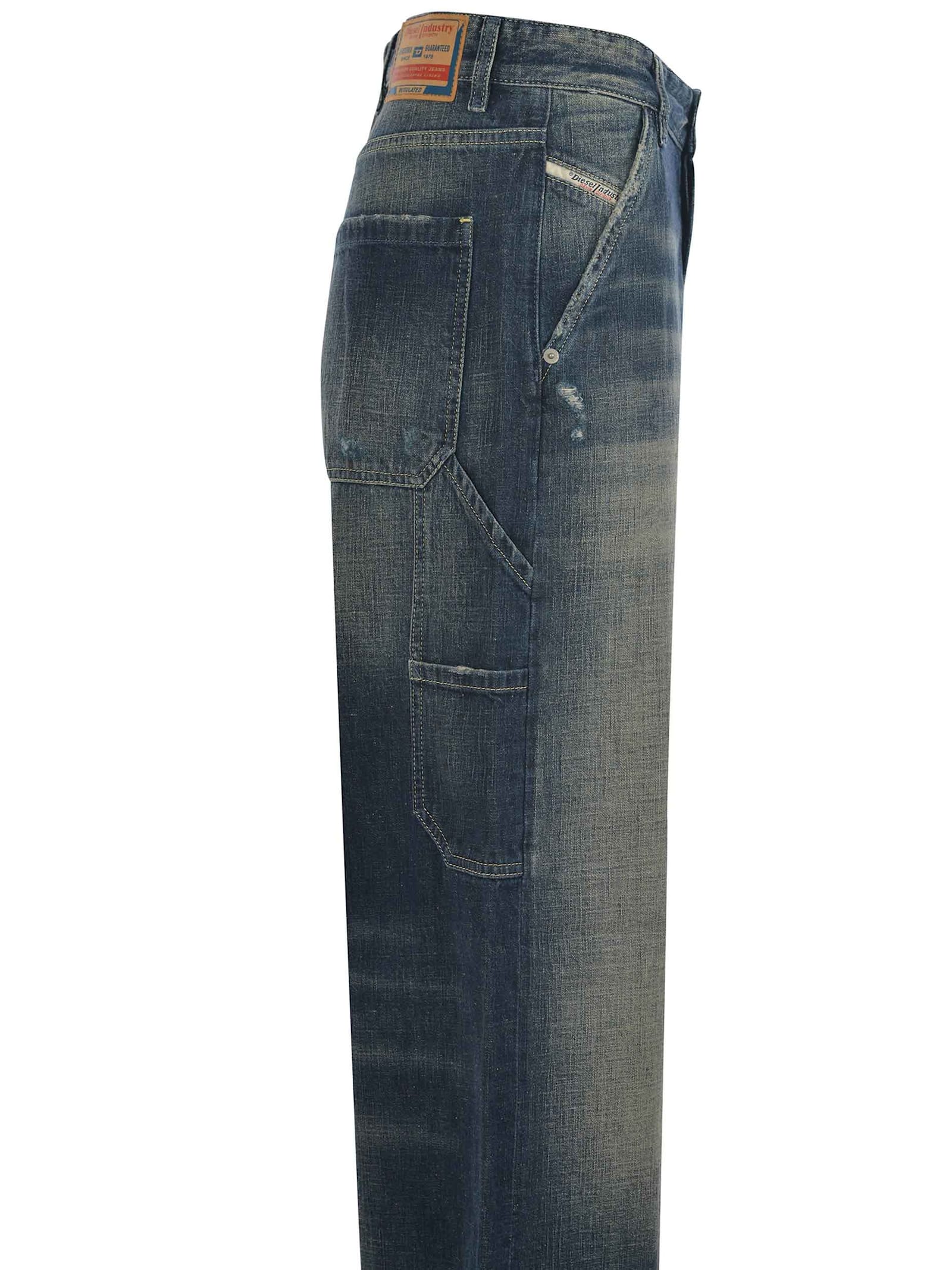 Shop Diesel Jeans  1996 D-sire Made Of Denim In Blue