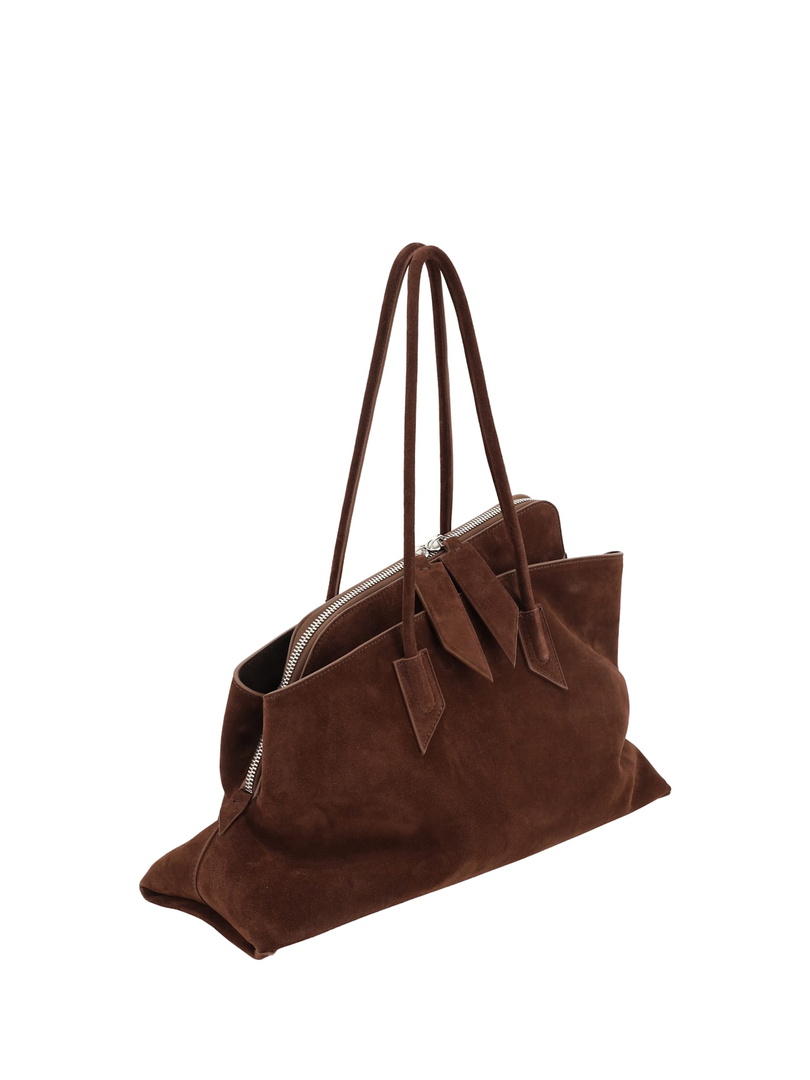 Attico La Passeggiata Shoulder Bag In Brown