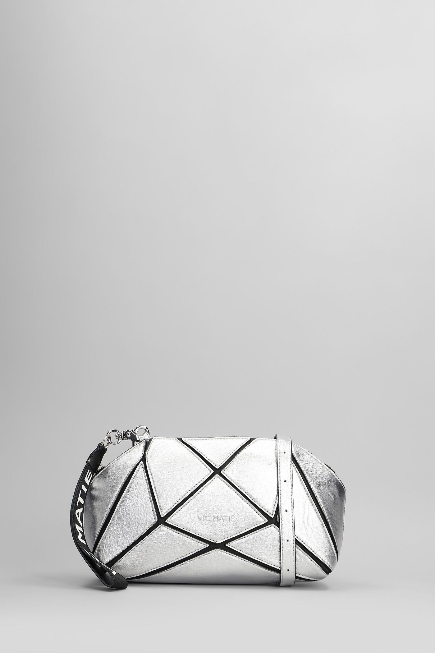 Vic Matié Show 109 Shoulder Bag In Silver Leather