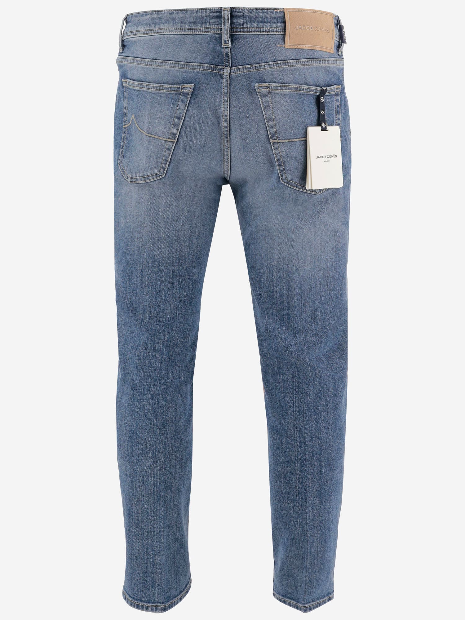 Jacob Cohen Scott Stretch Cotton Denim Jeans In Blue