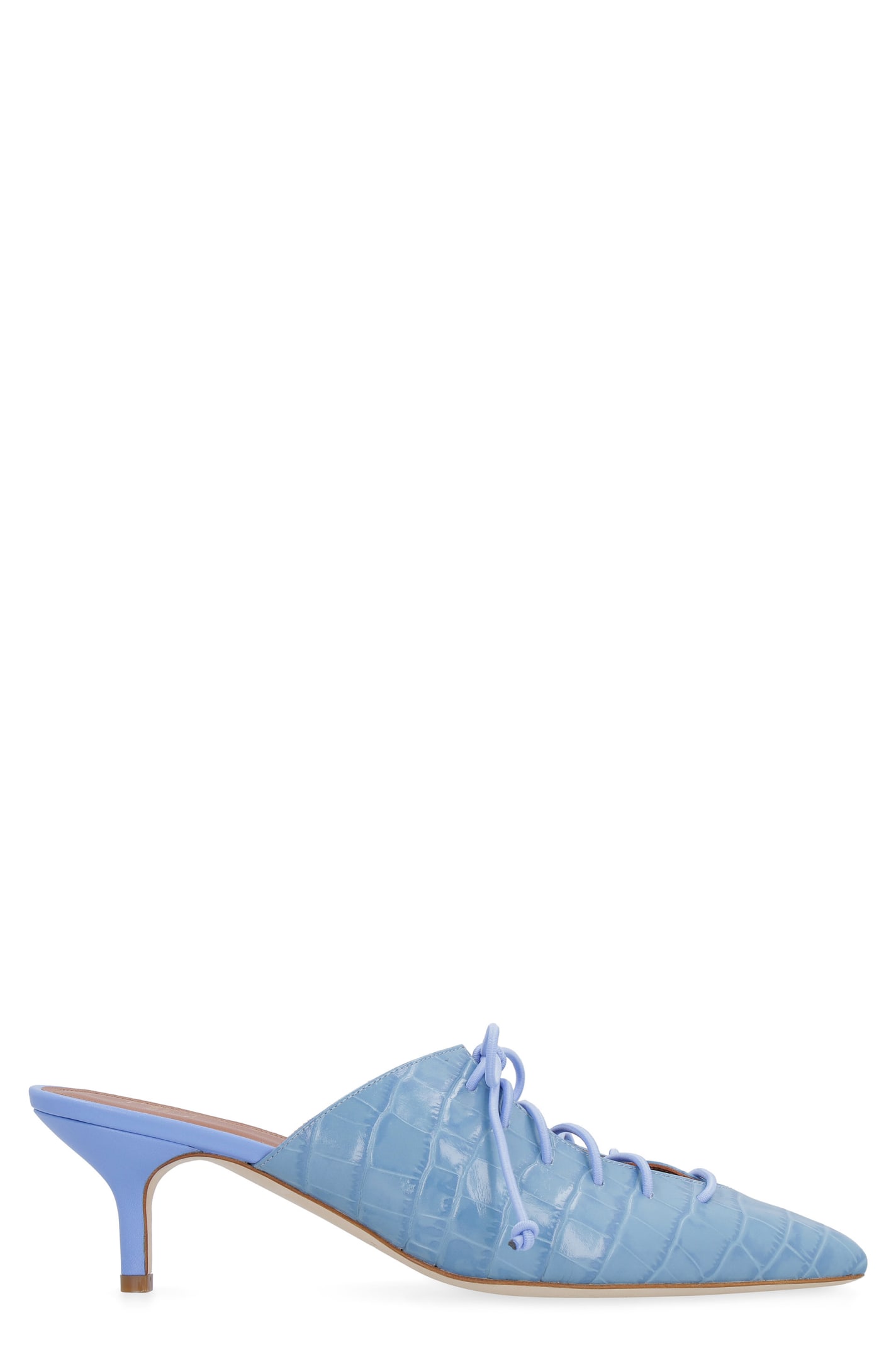 Malone Souliers Annie Leather Mules In Blue
