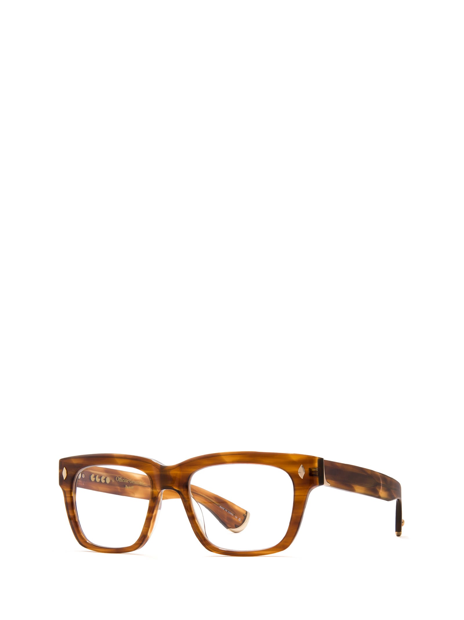 GARRETT LEIGHT GLCO X OFFICINE GÉNÉRALE DEMI BLONDE GLASSES