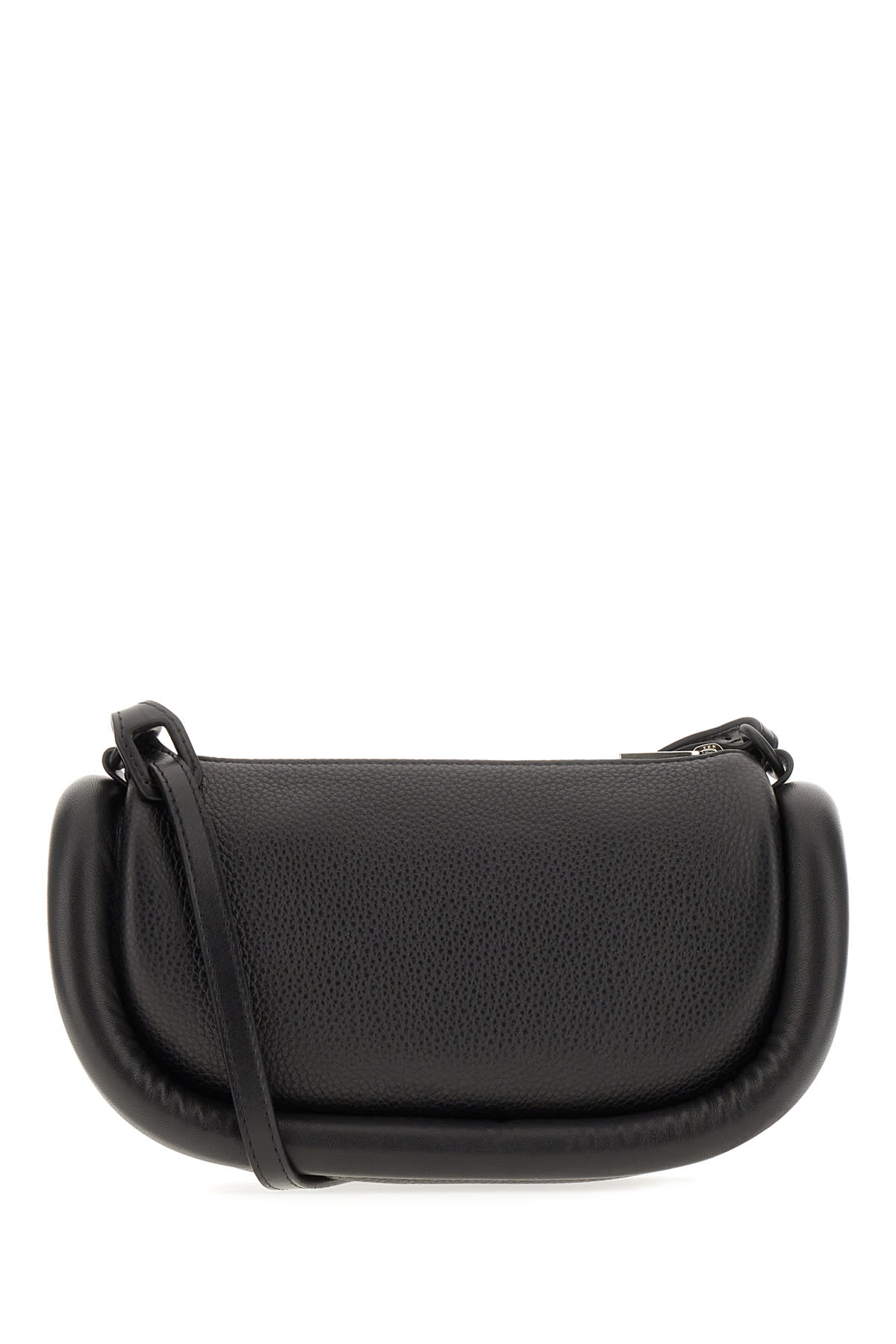 Shop Jw Anderson Black Leather Bumper-12 Crossbody Bag In 999