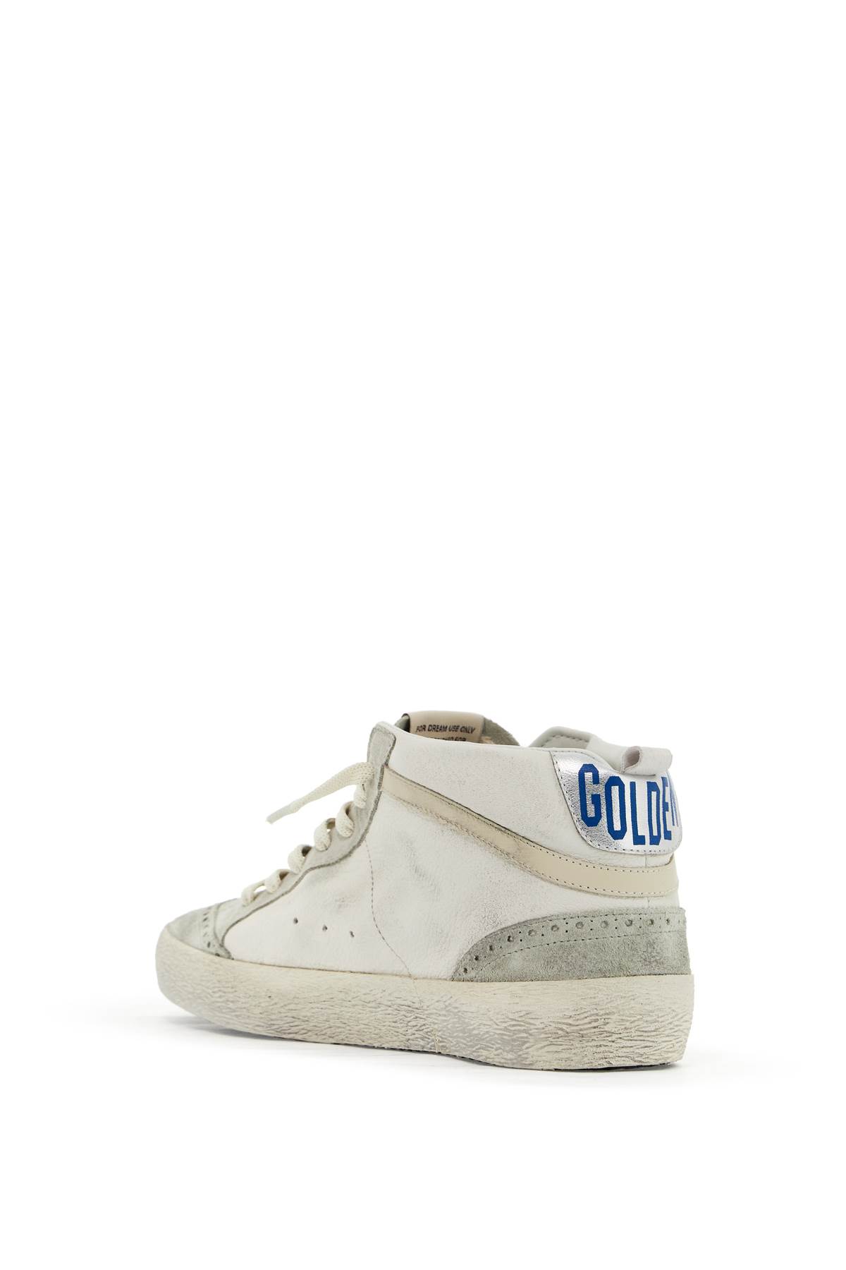 Shop Golden Goose Mid Star Sneakers By In White/blue/silver (white)