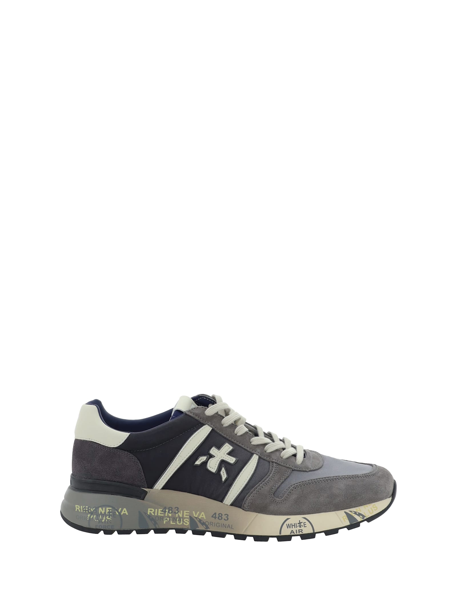 Premiata Lander Sneakers In Dk Grey