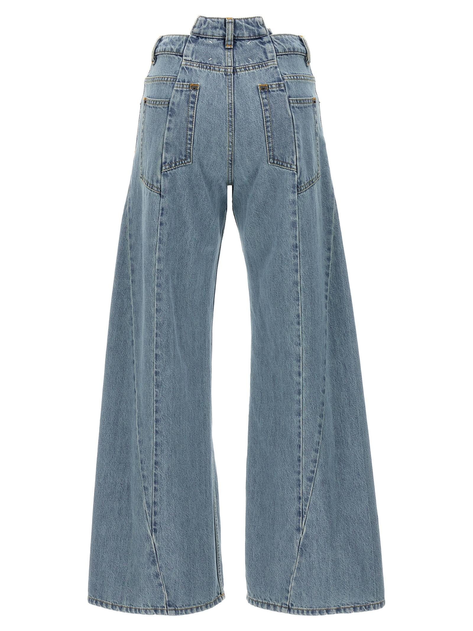 MAISON MARGIELA ASYMMETRICAL WAIST JEANS 