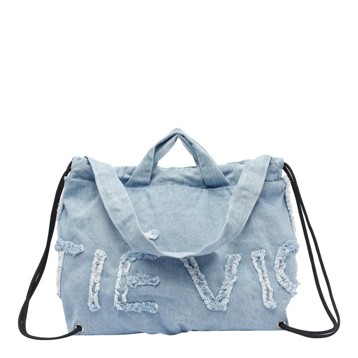 VIC MATIE PENELOPE DENIM LOGO BACKPACK BAG