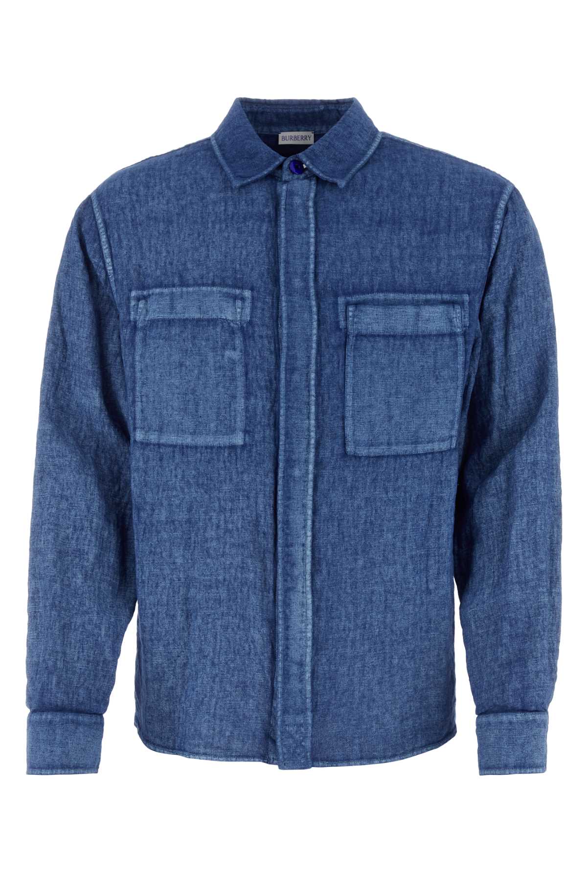 Denim Blue Linen Shirt