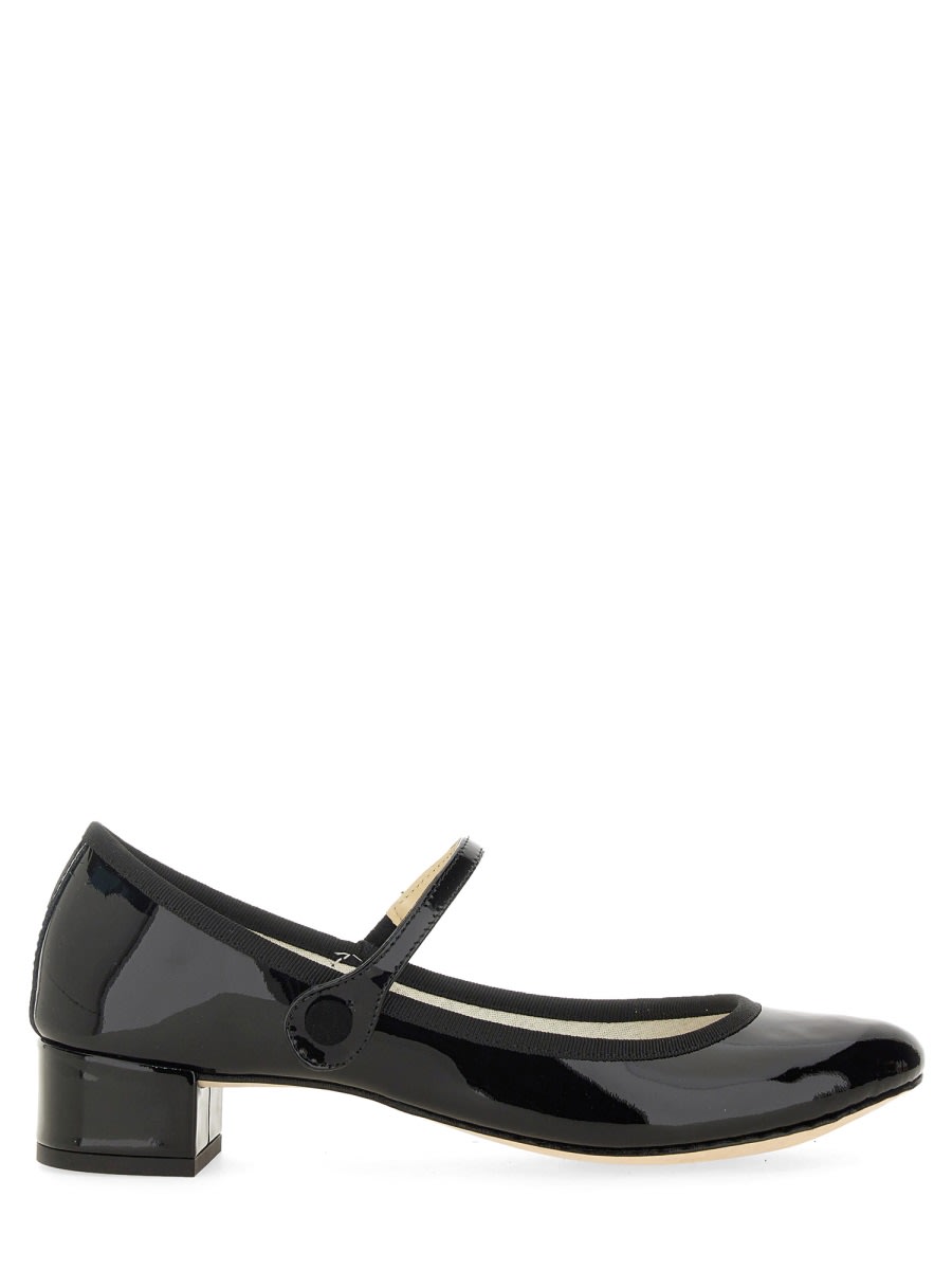 Shop Repetto Pump Mary Jane Rose In Black