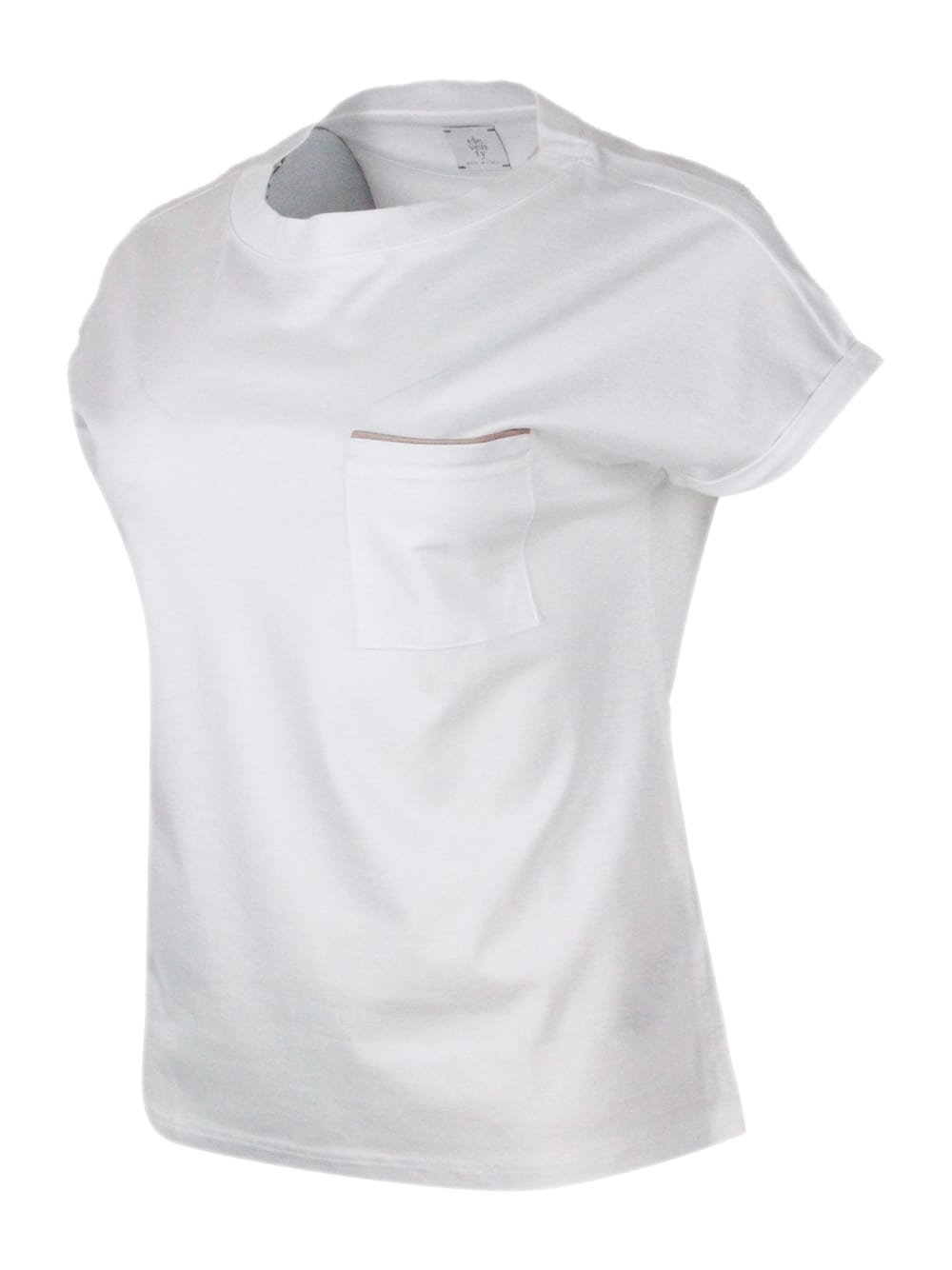 Eleventy T-shirt In Bianco - Beige