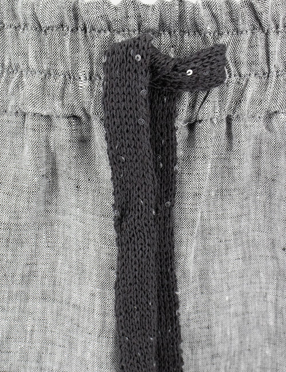 Shop Le Tricot Perugia Skirt In Grey Mel Dark Grey