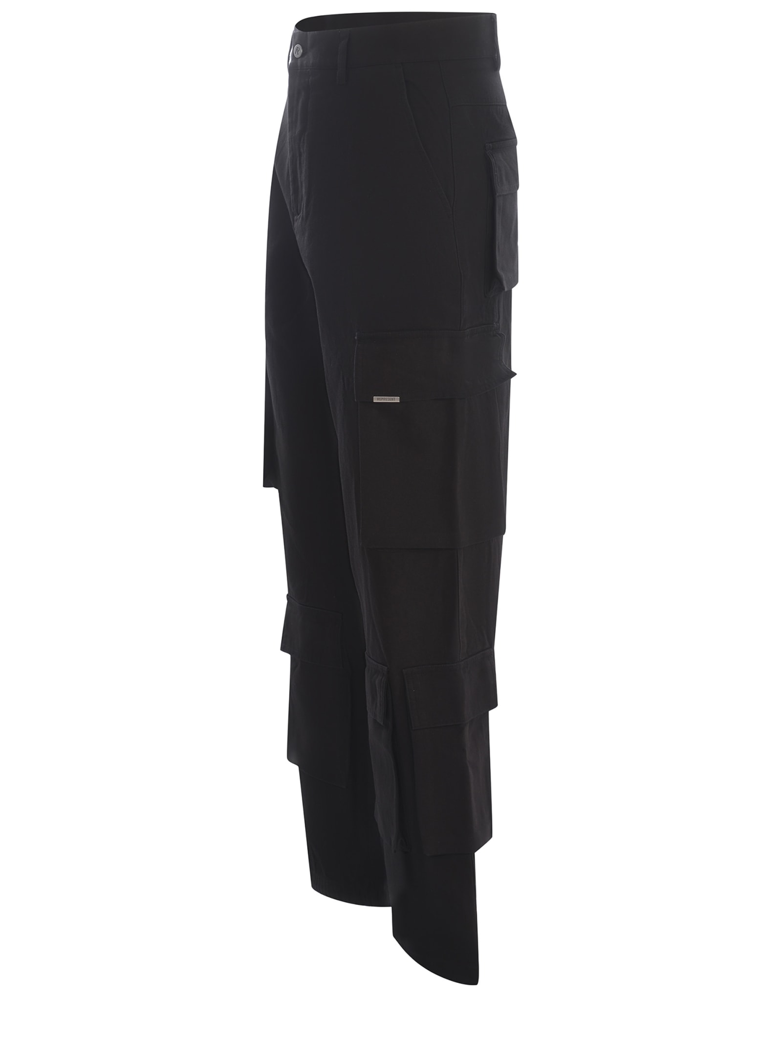 Shop Represent Trousers  Made Of Cotton In Black