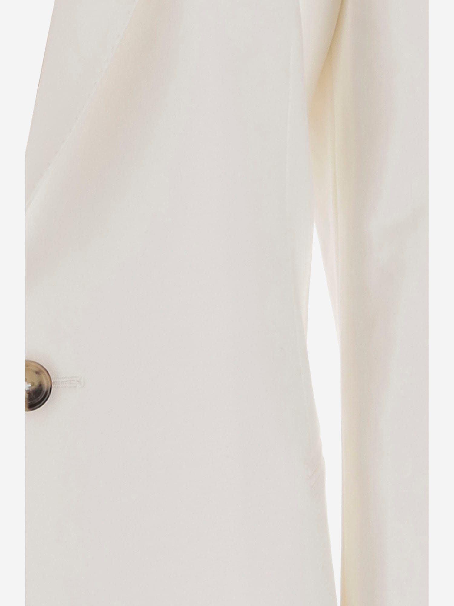 Armarium Hubby Single-breasted Cotton Jacket In White
