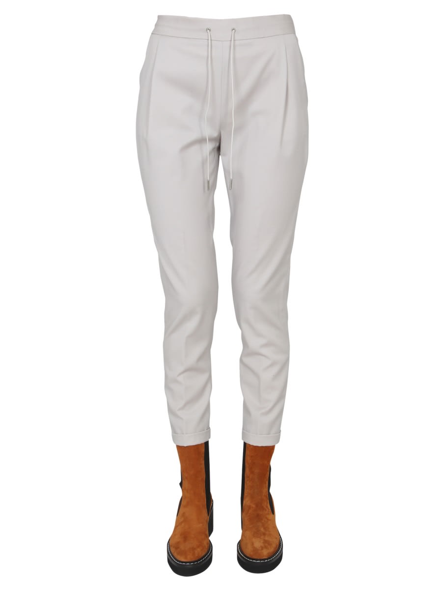 Shop Fabiana Filippi Pants With Shiny Detail In Beige