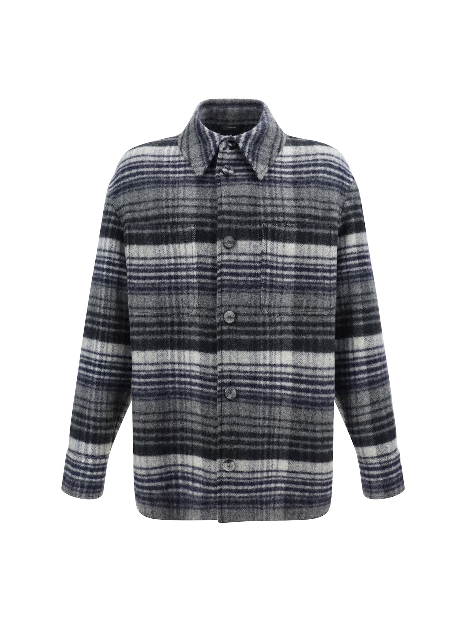 Shop Fendi Jacket In Flannel