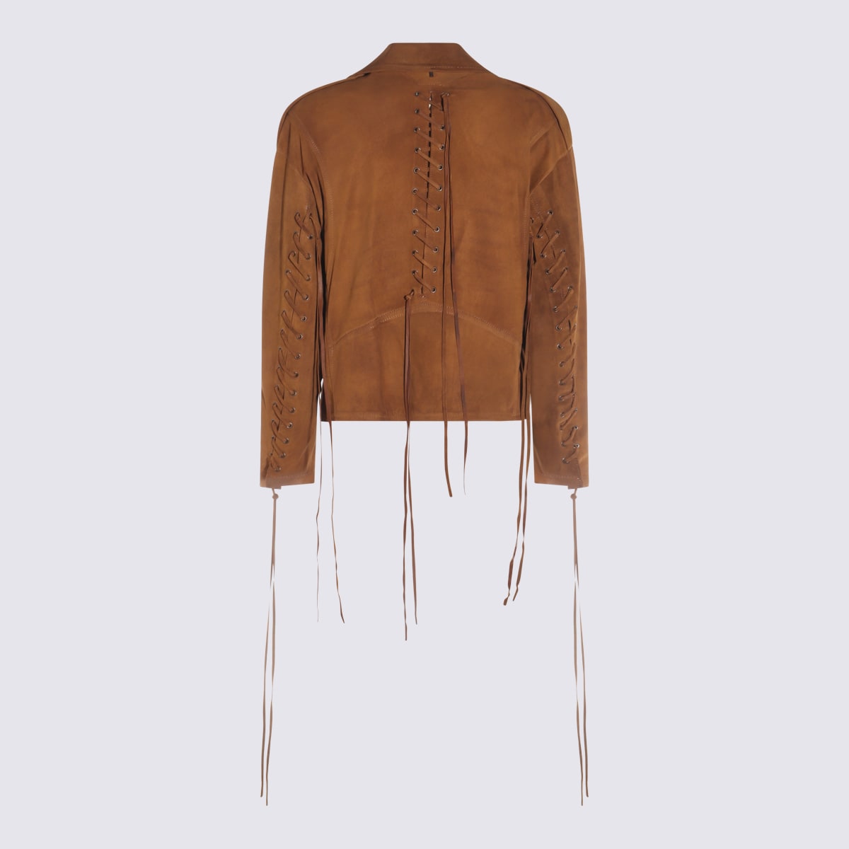 Salvatore Santoro Dark Brown Leather Casual Jacket