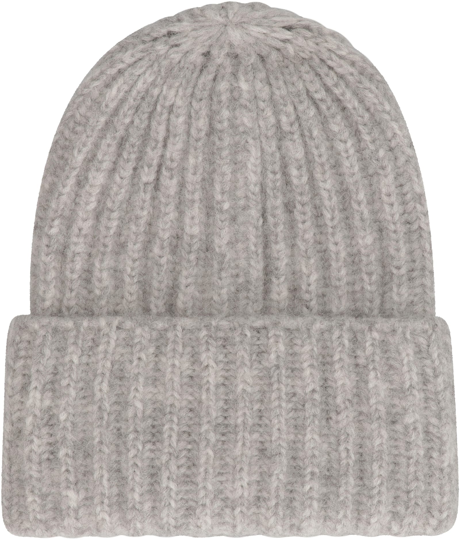 Malo Knitted Beanie In Grey