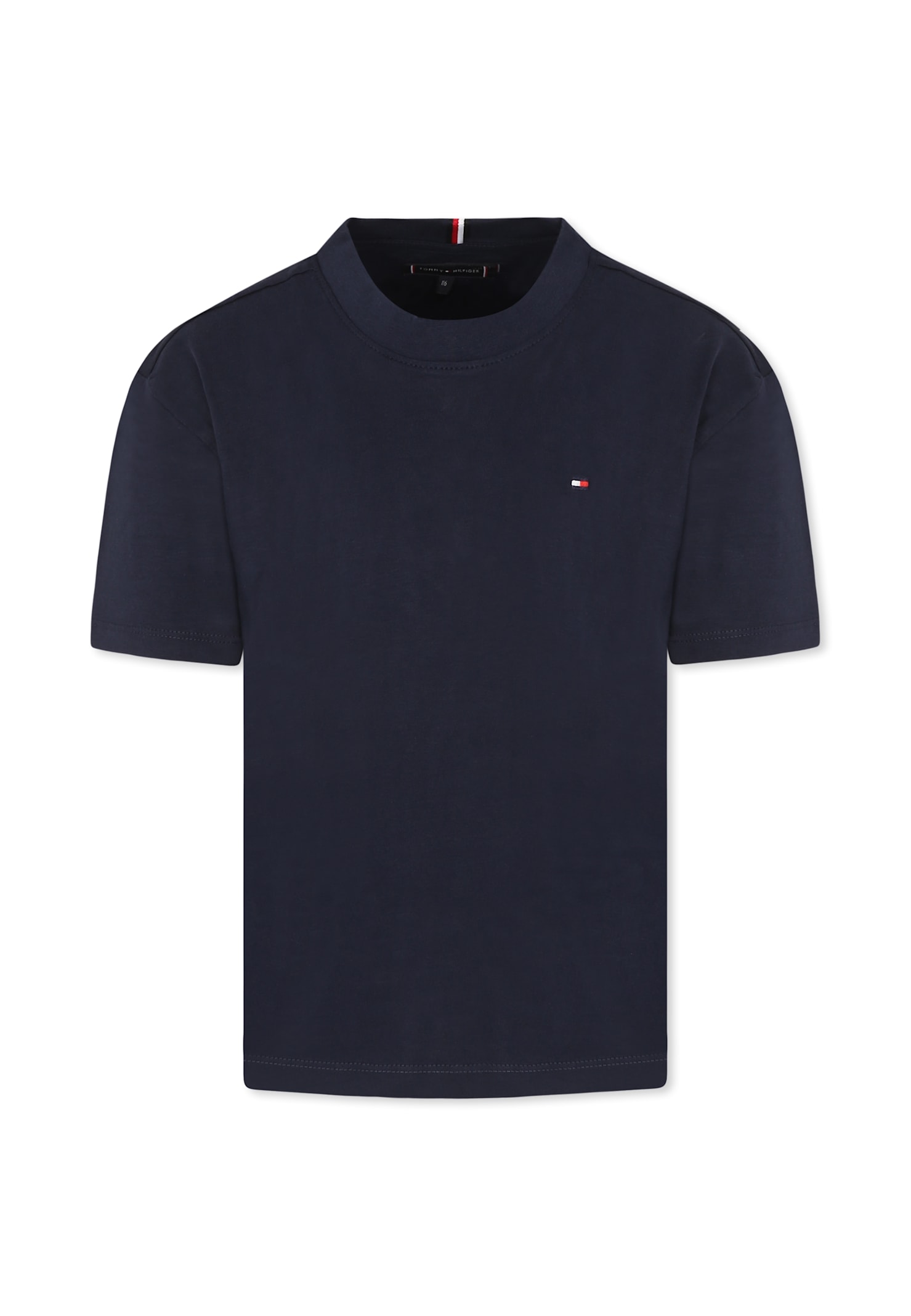 Tommy Hilfiger Blue T-shirt For Boy With Logo In Blue