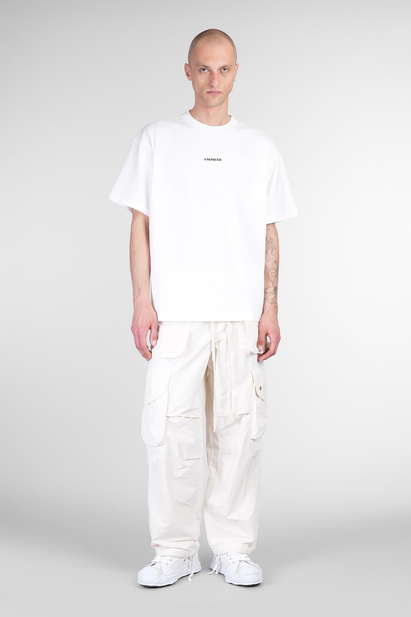 A Paper Kid Pants In Beige Polyamide