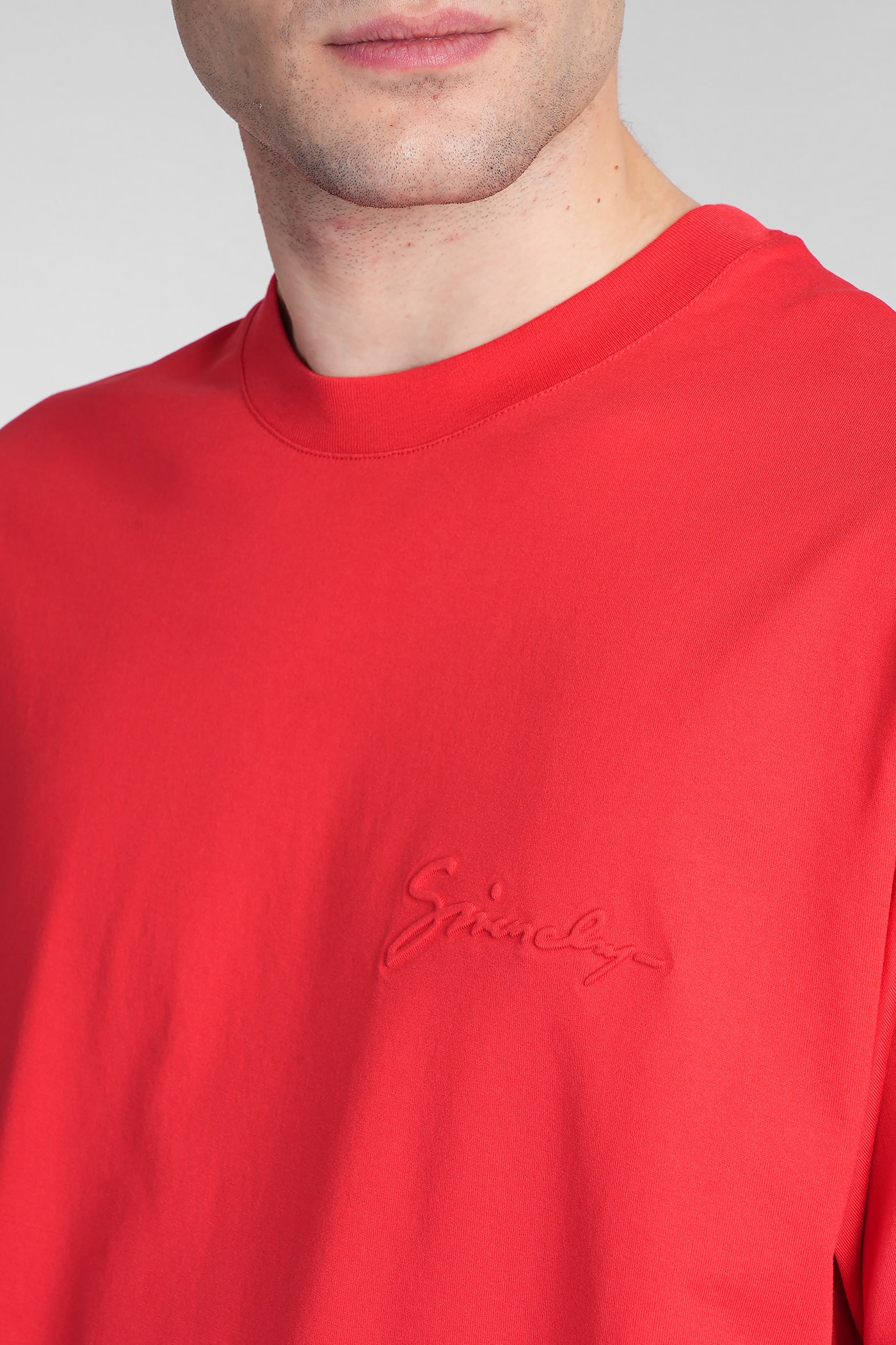 Shop Givenchy T-shirt In Red Cotton