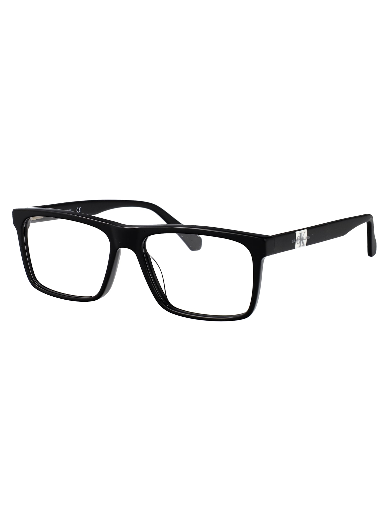 Calvin Klein Jeans Est.1978 Calvin Klein Jeans Black Acetate Glasses In Black