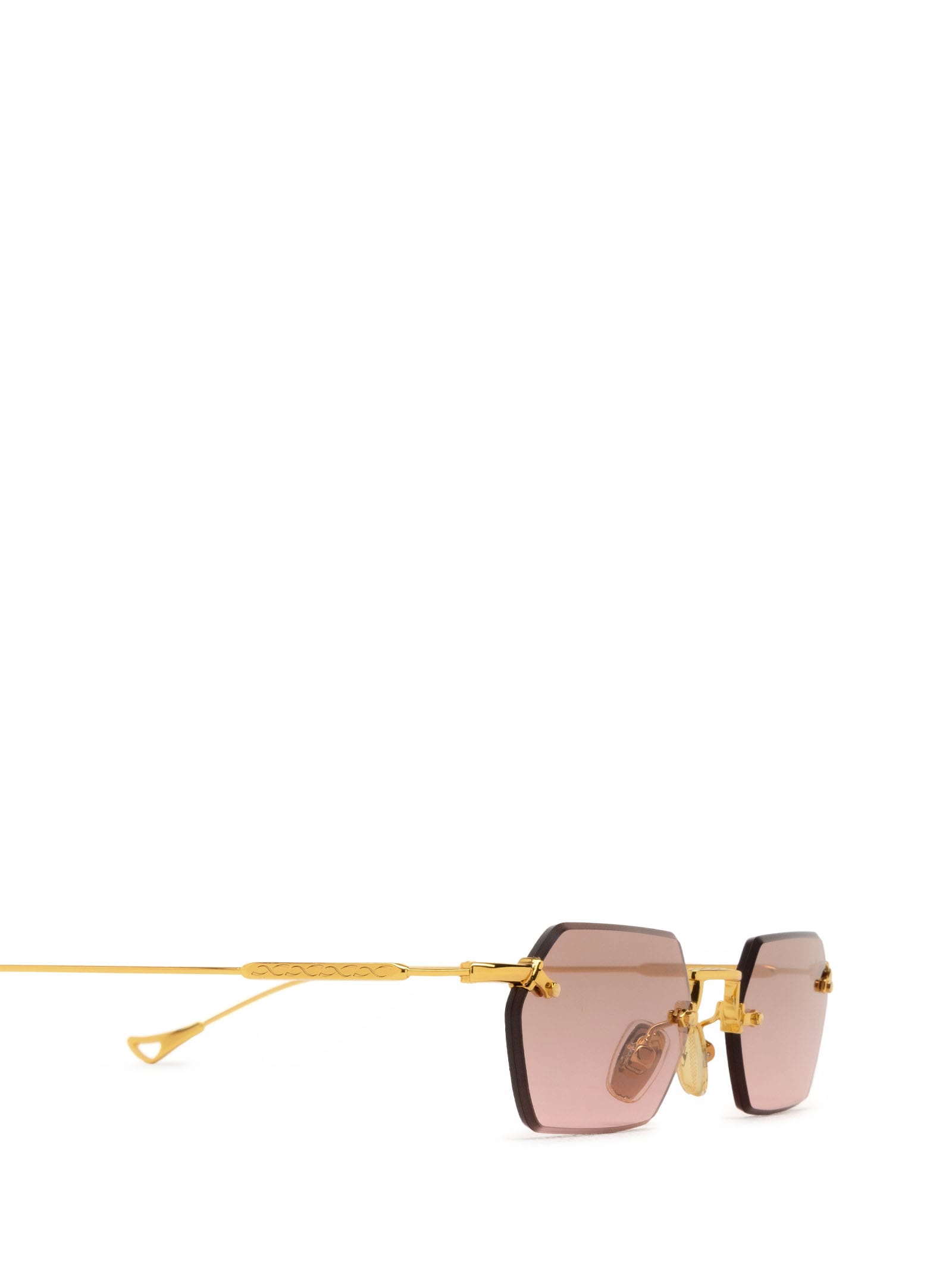 Shop Eyepetizer Tank Gold Sunglasses