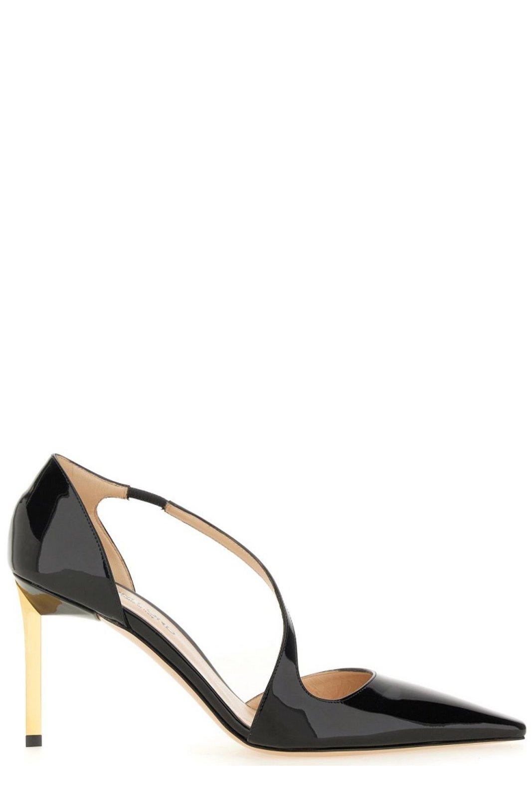 Heeled Crossover Strap Pumps