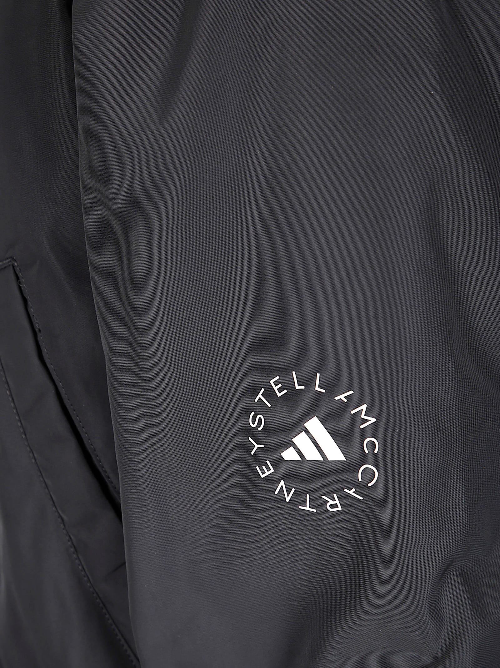 Adidas By Stella Mccartney Adidas By Stella Mc Cartney Logo Bomber Jacket In Black