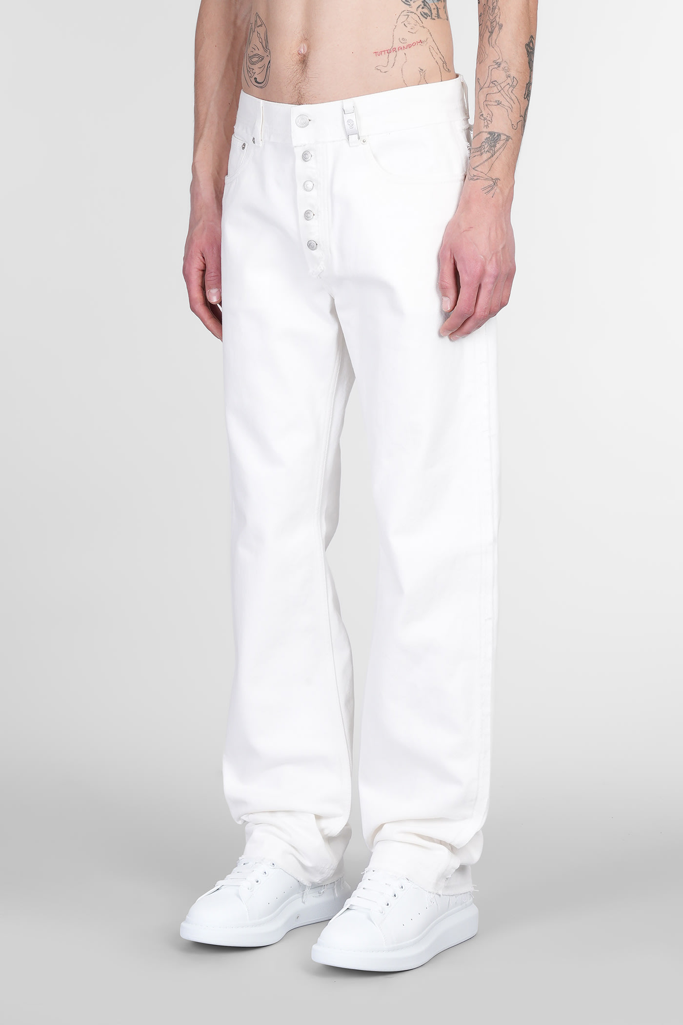 Alexander Mcqueen High Waist 5 Pockets Belt Loops Trousers