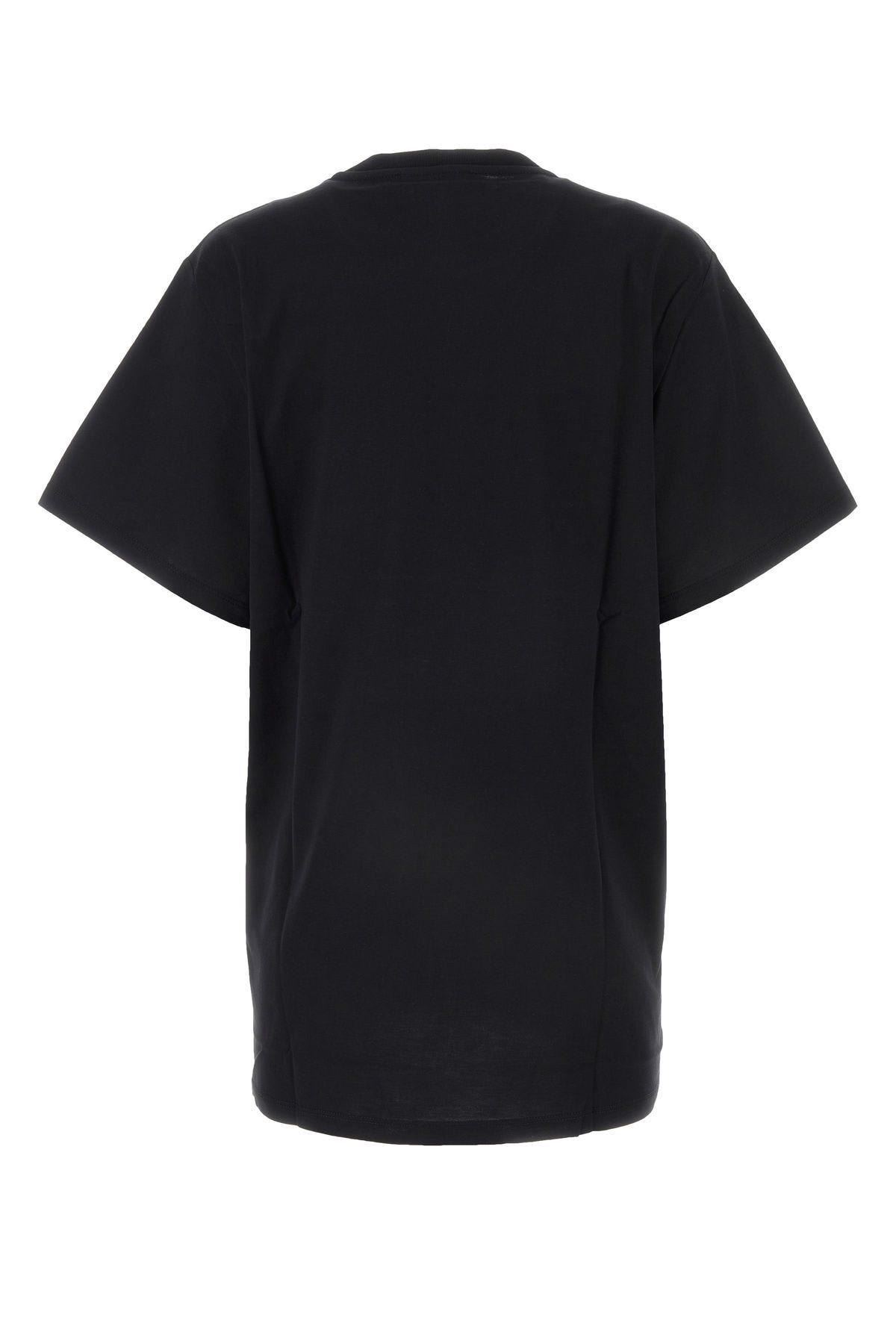 Shop Max Mara Black Cotton Mango T-shirt