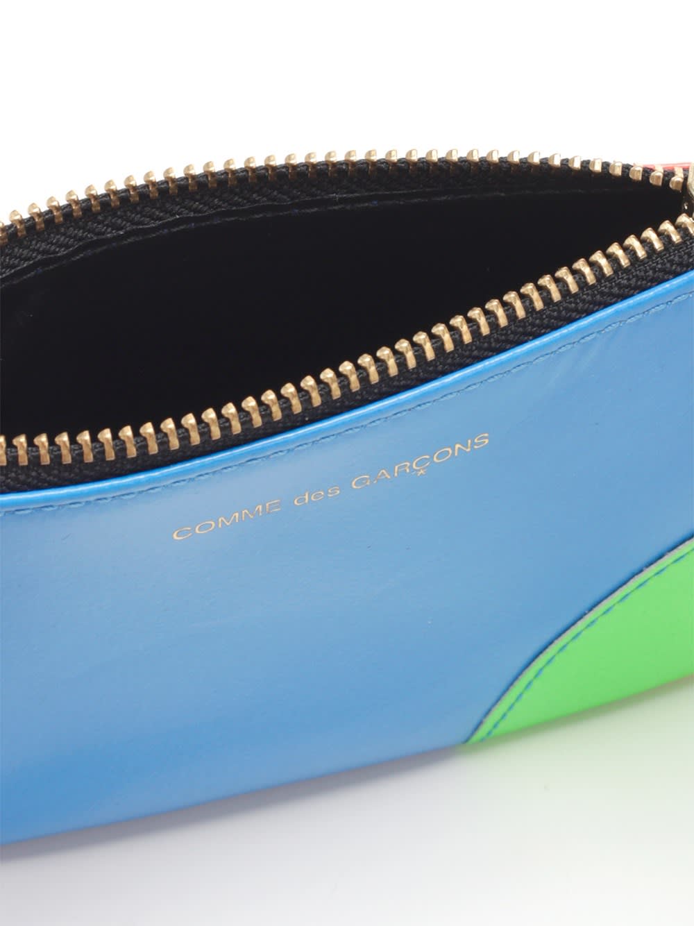 COMME DES GARÇONS TWO-TONE LEATHER COIN PURSE 