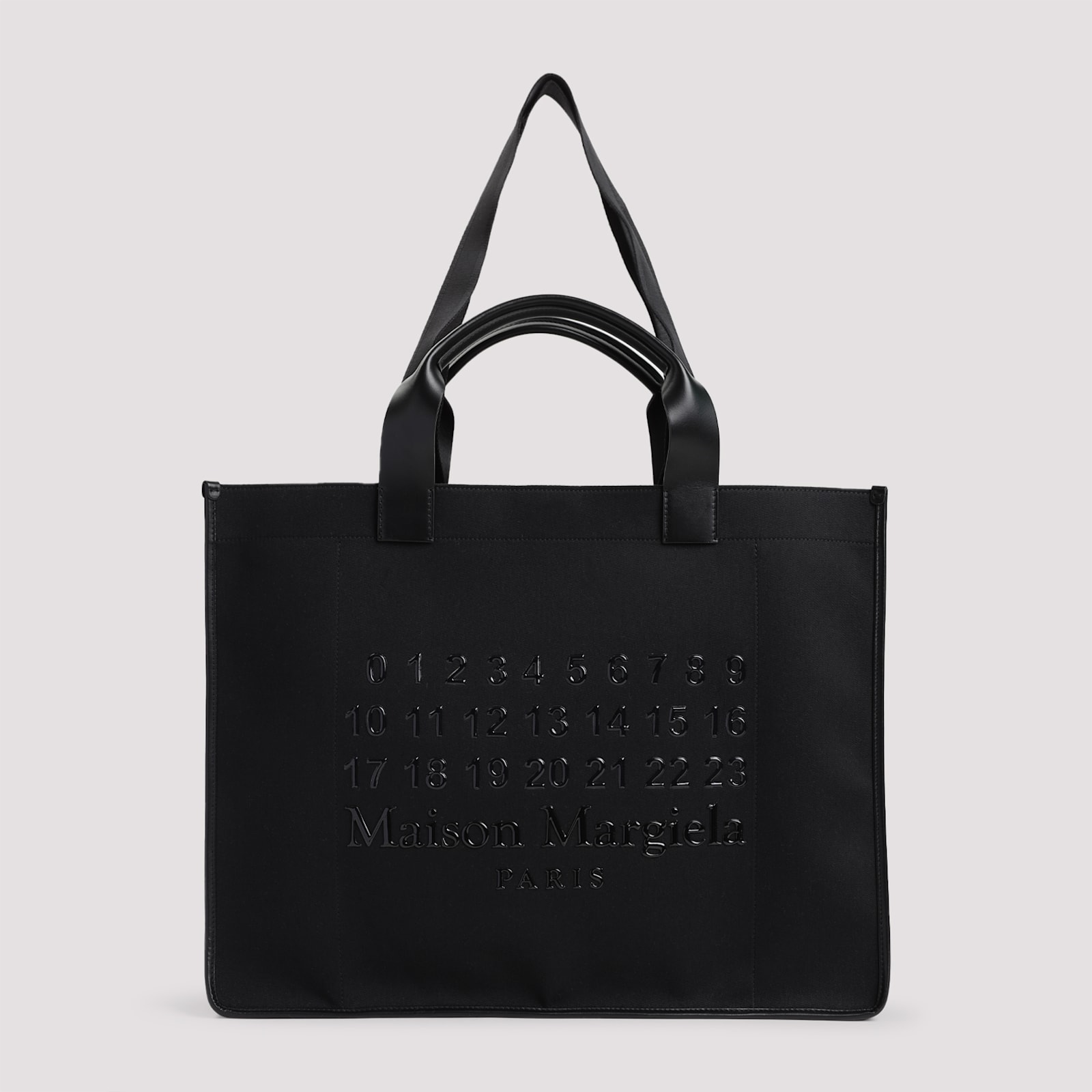 Maison Margiela Cabas Large Shopping Bag In Black Black