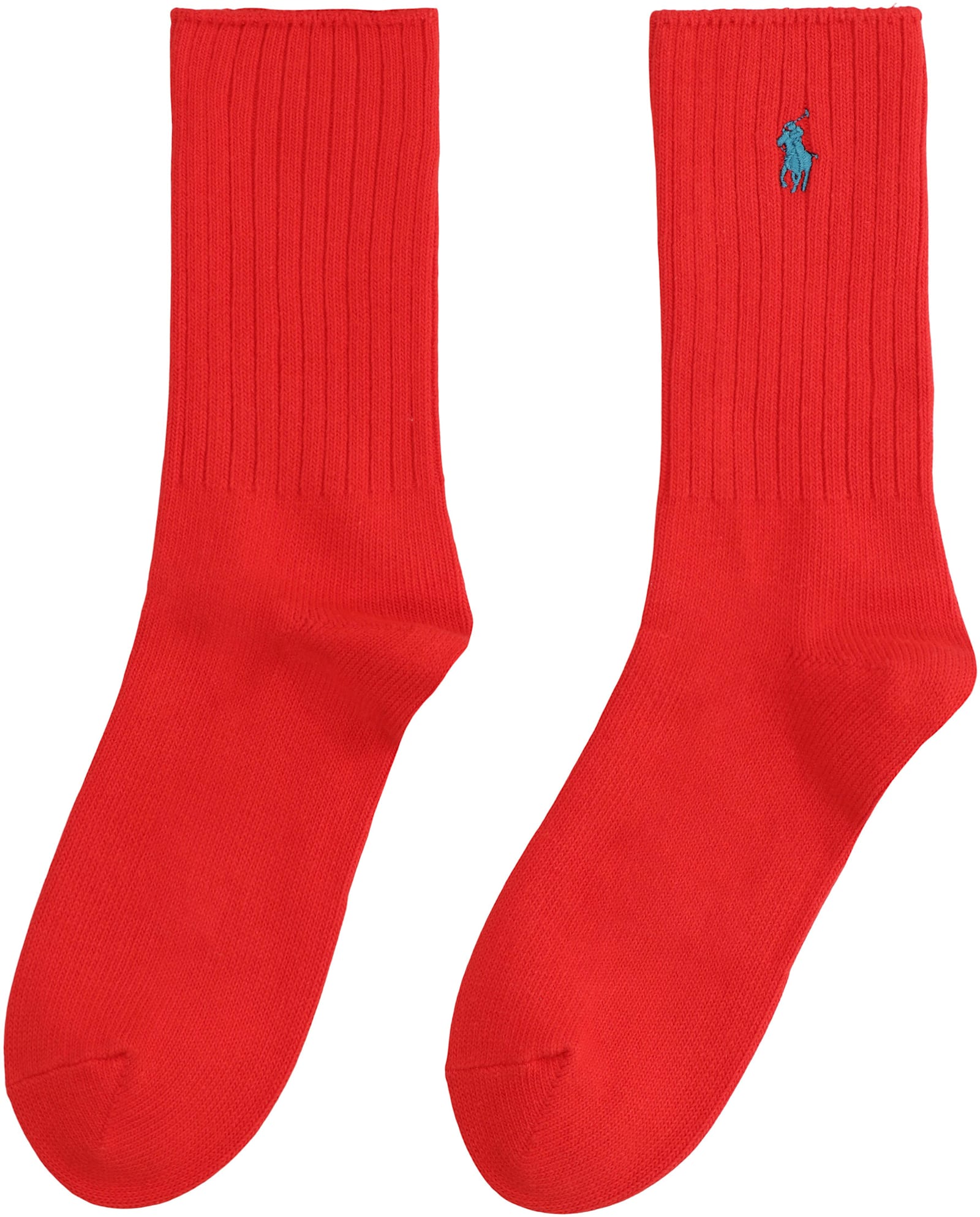 Polo Ralph Lauren Cotton Socks With Logo In Red