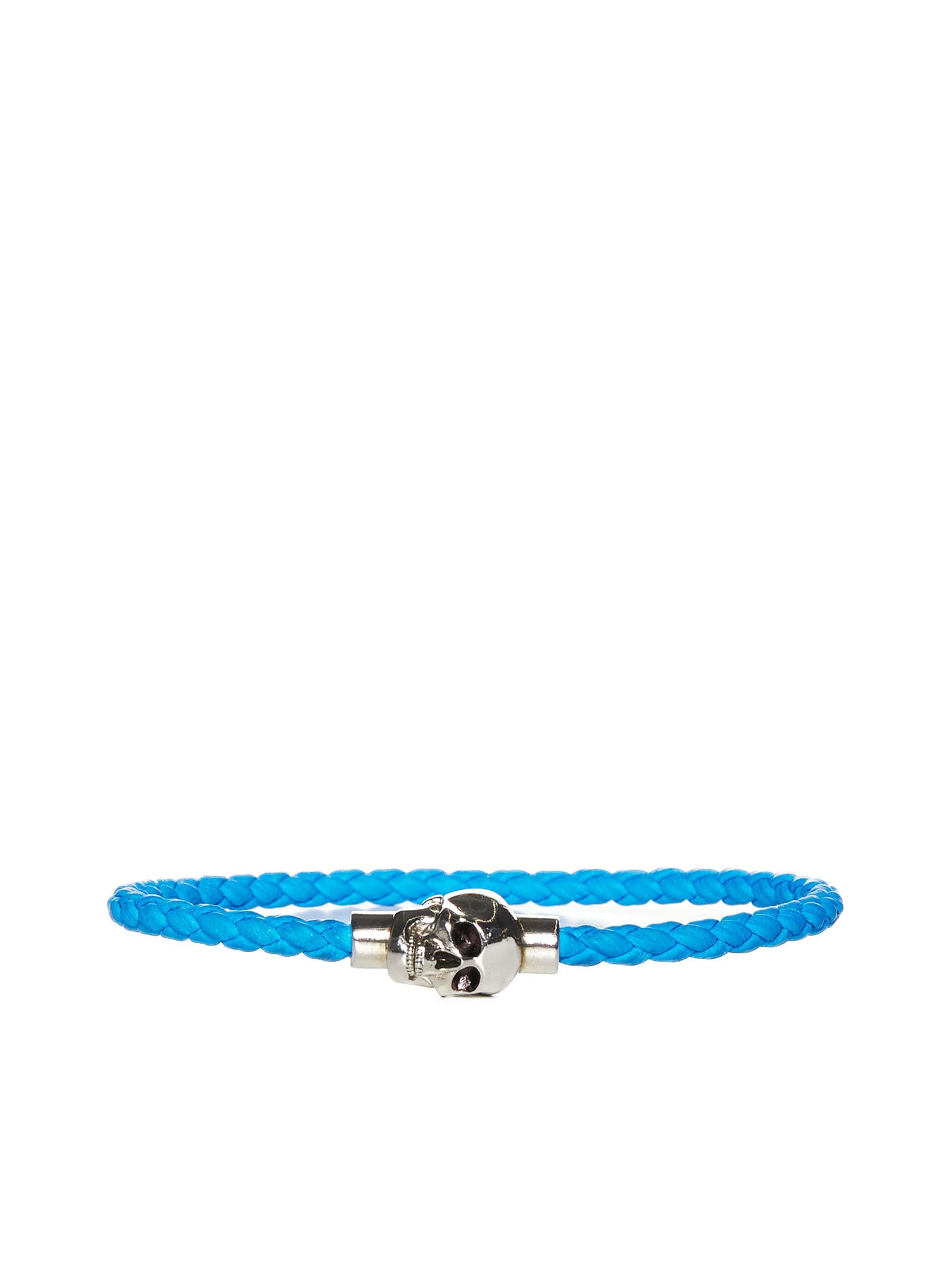 Shop Alexander Mcqueen Bracelet In A.silver/elect.blue