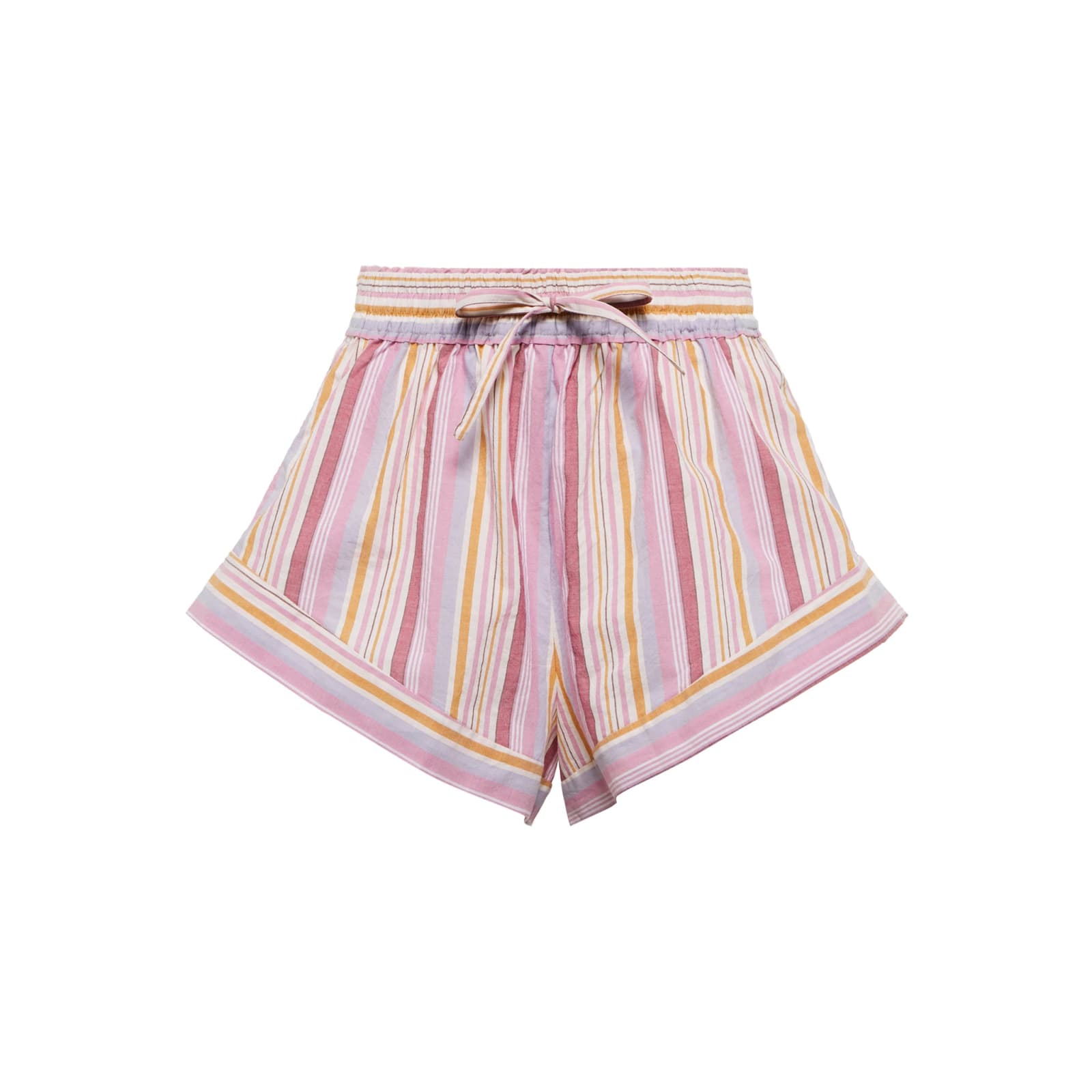 Shop Isabel Marant Étoile Isabel Marant Etoil Striped Cotton Shorts In Pink