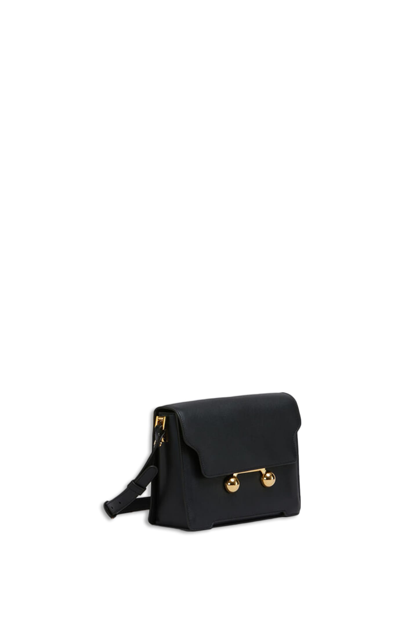 Shop Marni Trunkaroo Shoulder Bag In Black