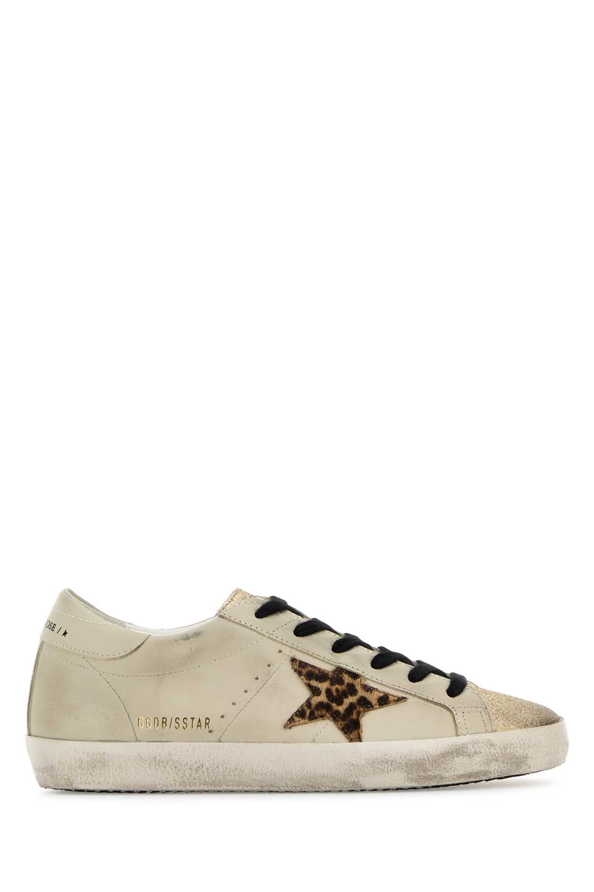 Golden Goose Deluxe Brand Sand Leather Superstar Sneakers In Gray