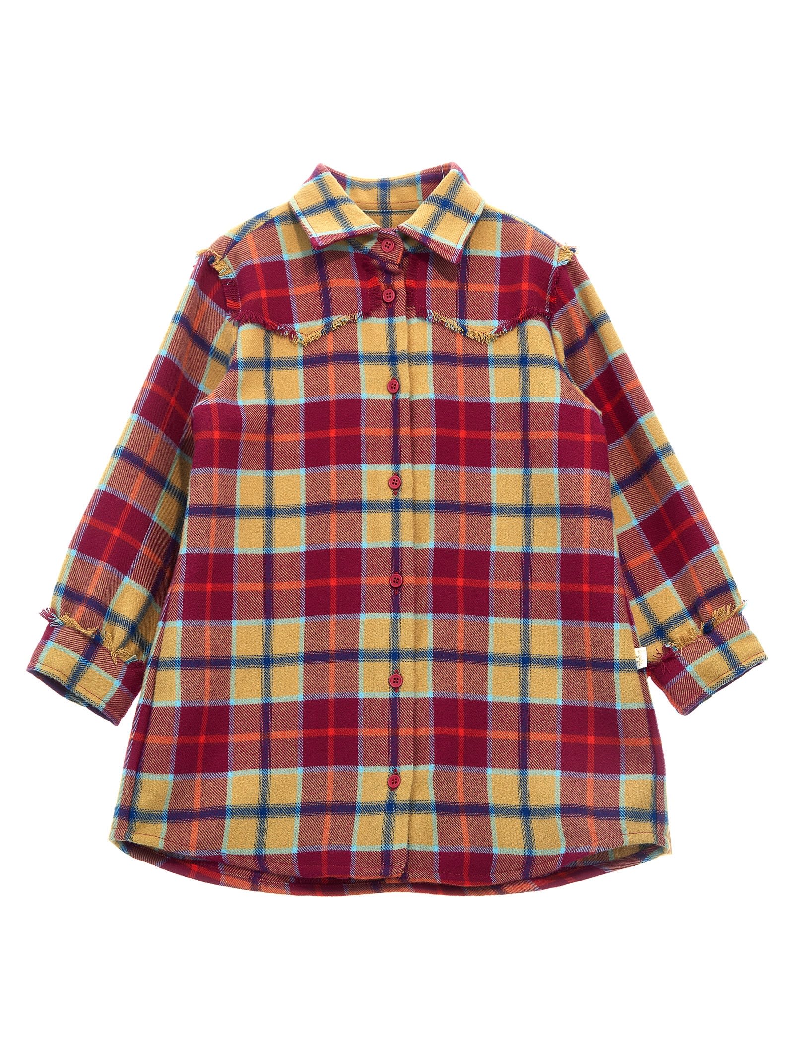 Il Gufo Kids' Check Flannel Shirt In Multicolor