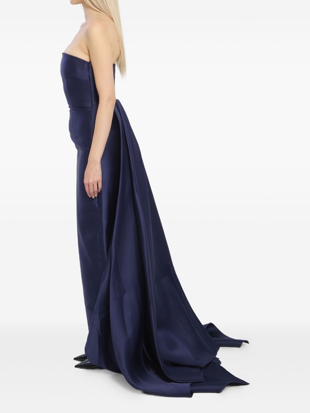 Solace London Imani Maxi Dress In Blue