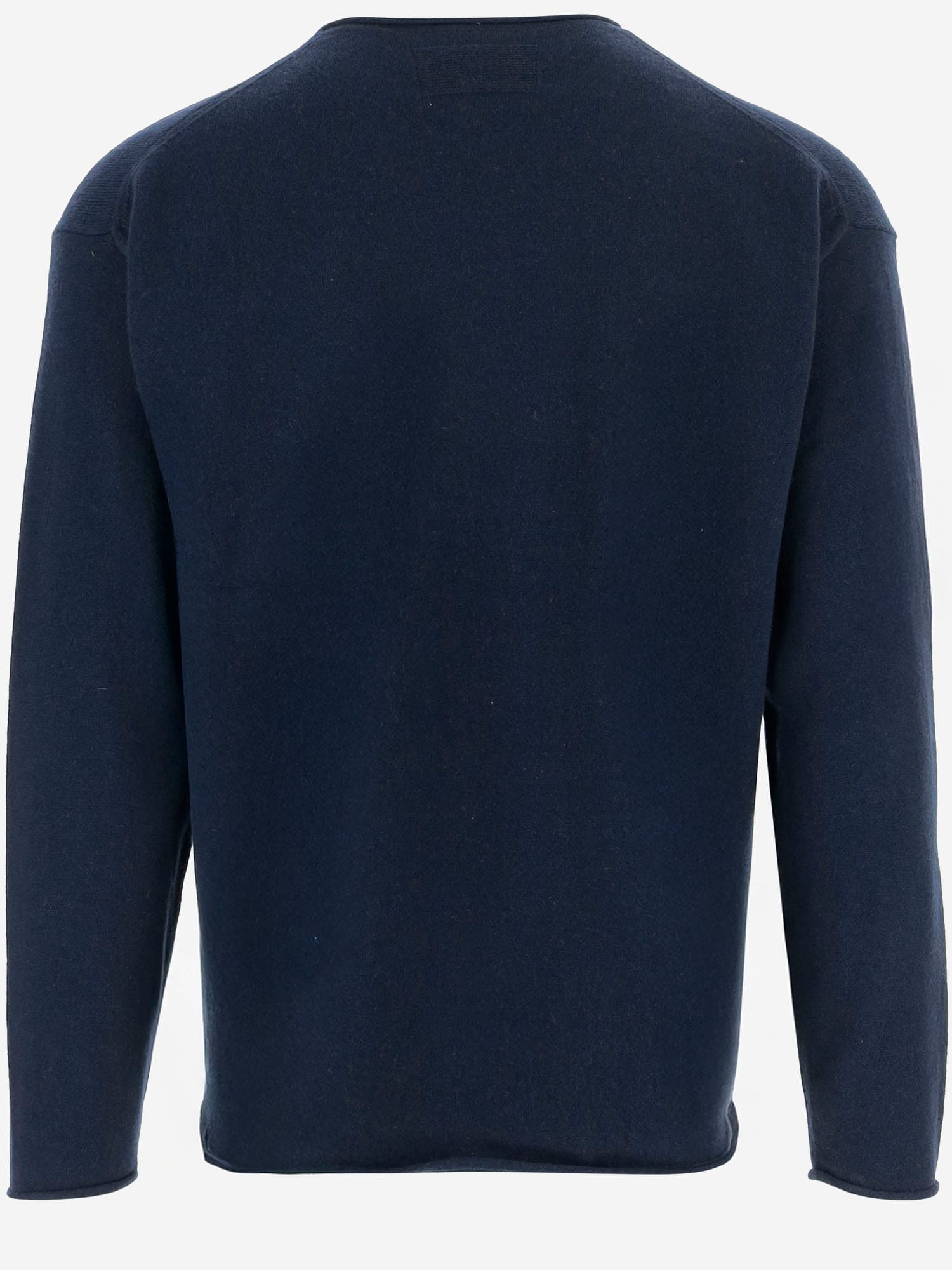 Guest In Residence Cashmere Sweater With Turn-up Cuffs In Blue