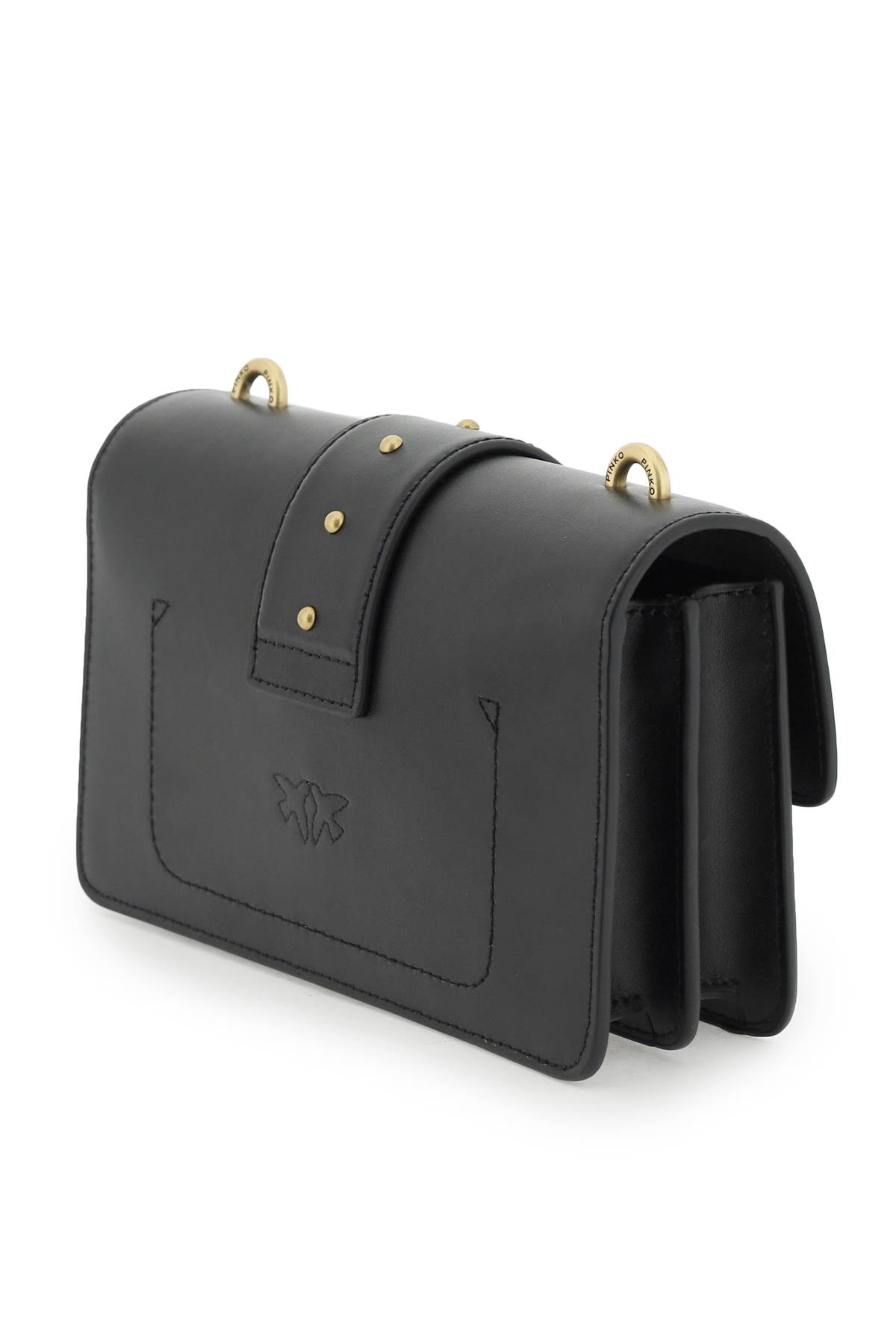 Pinko Love One Mini Shoulder Bag In Black