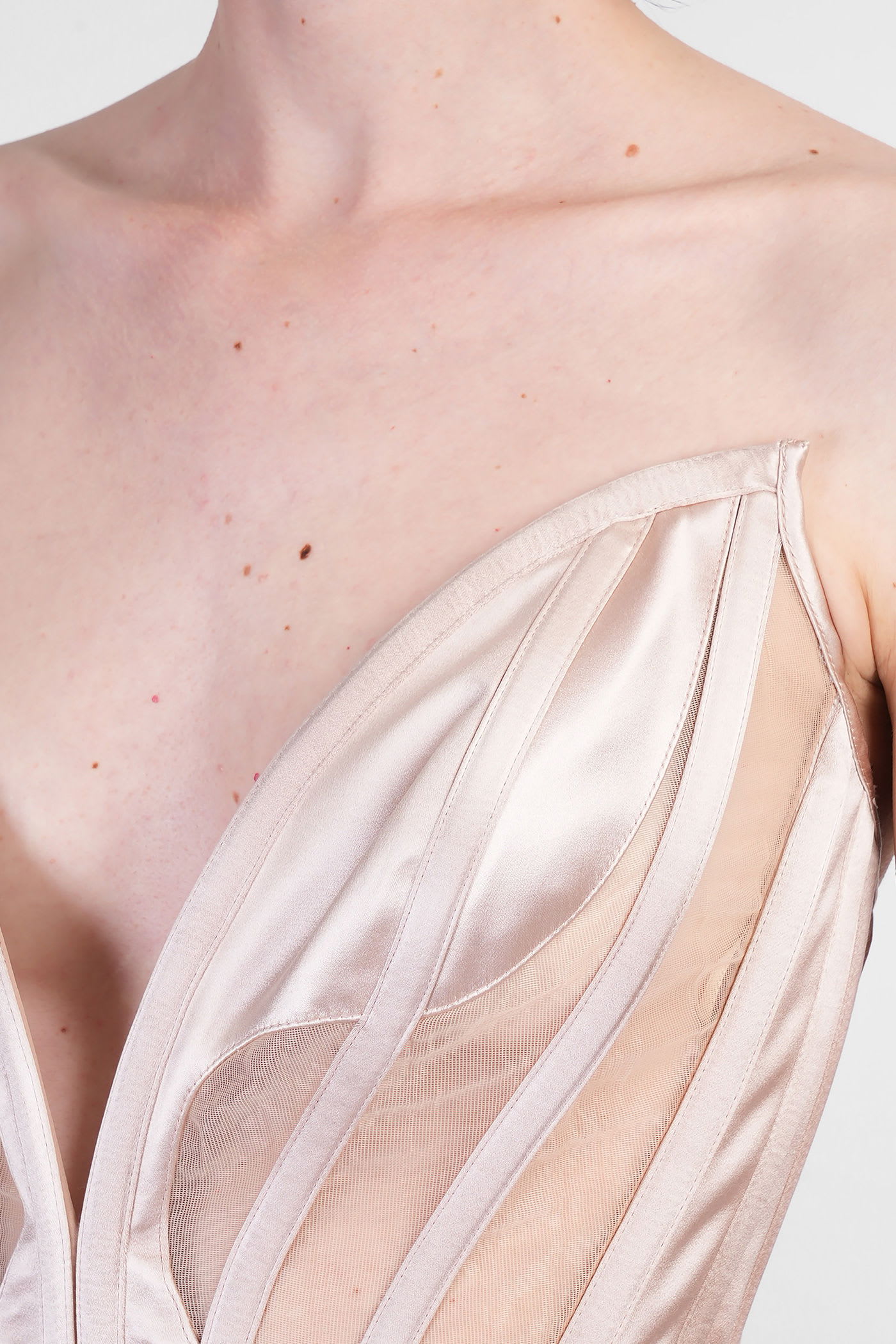 Mugler Sleeveless Jumpsuit In Pink