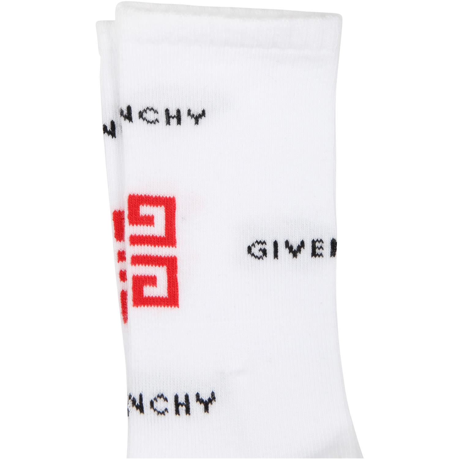 Shop Givenchy White Socks For Boy With Logo