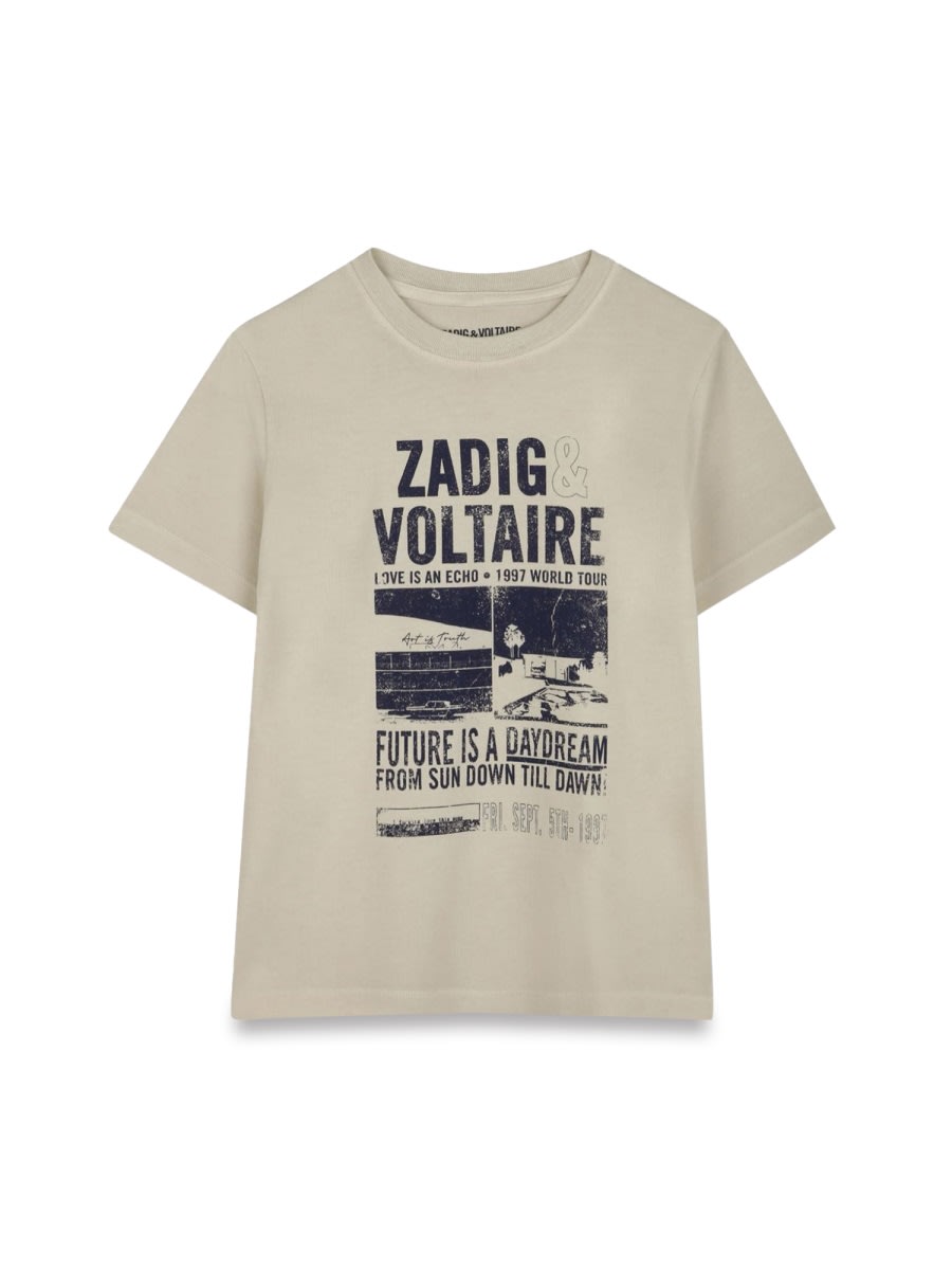 Shop Zadig & Voltaire T-shirt In Beige