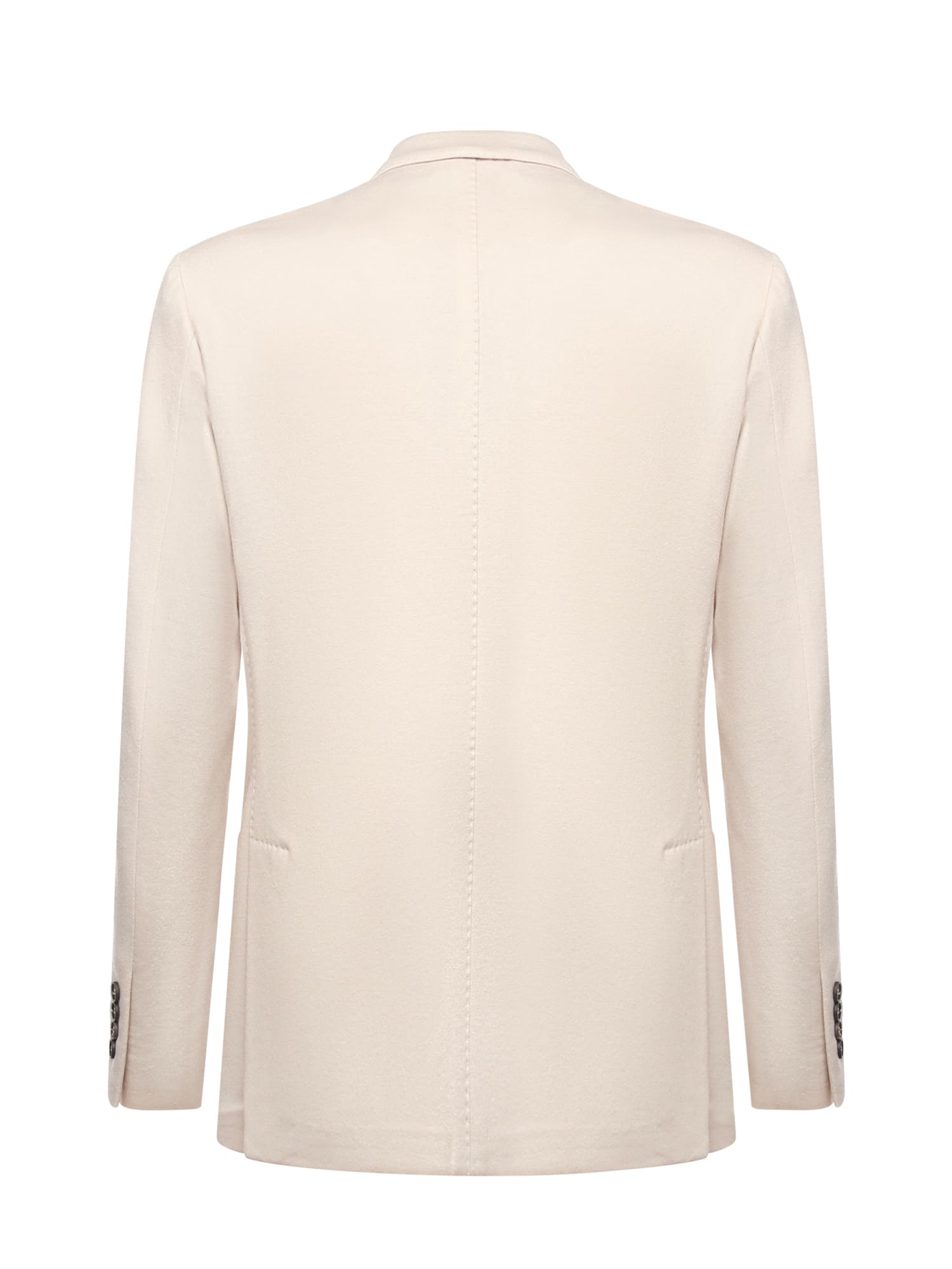 Eleventy Double-breasted Wool Jacket In Neutral